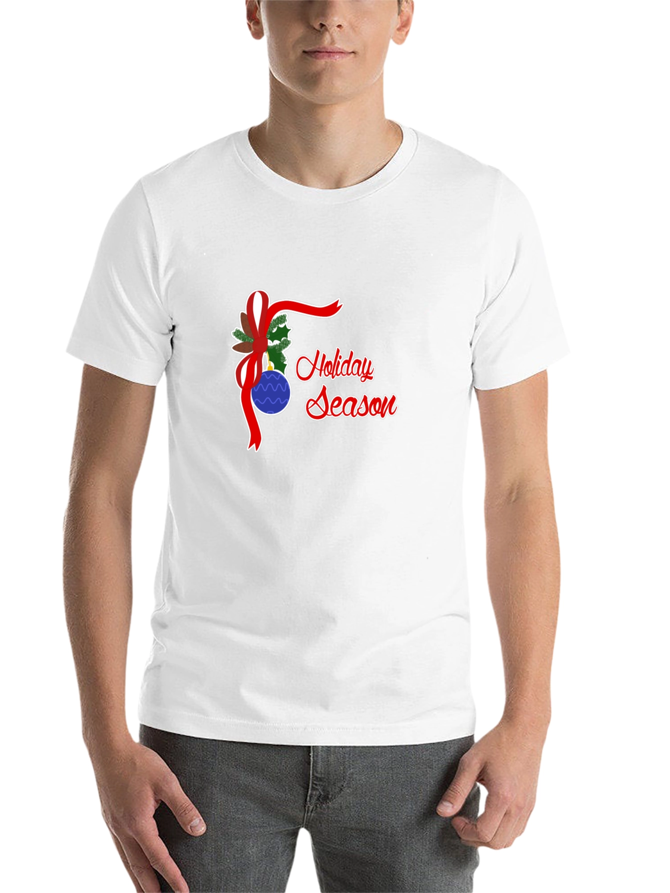 Black Holiday Season Graphic T-Shirt - Festive Style view 14