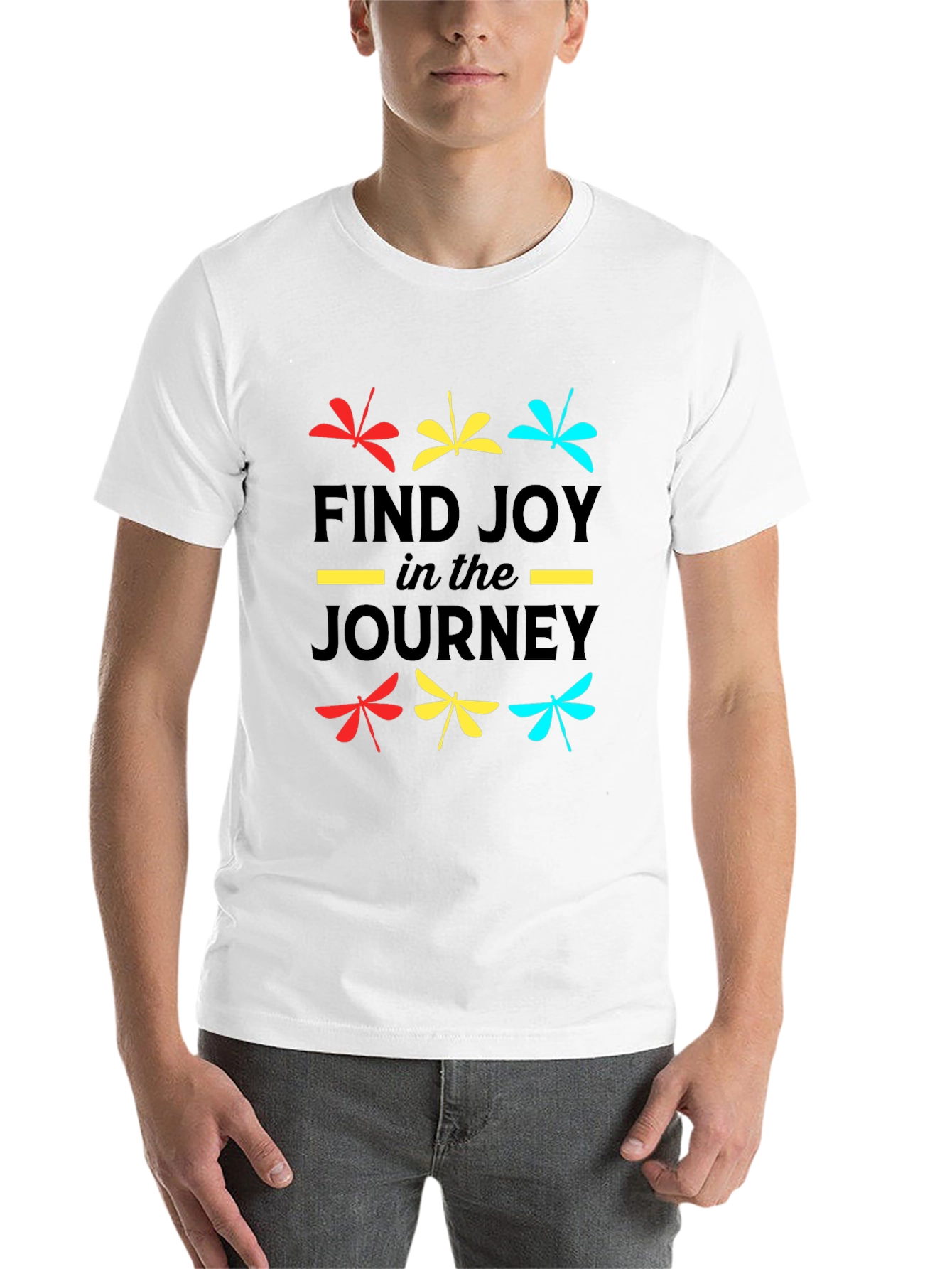Black Find Joy Dragonfly Graphic Tee view 14