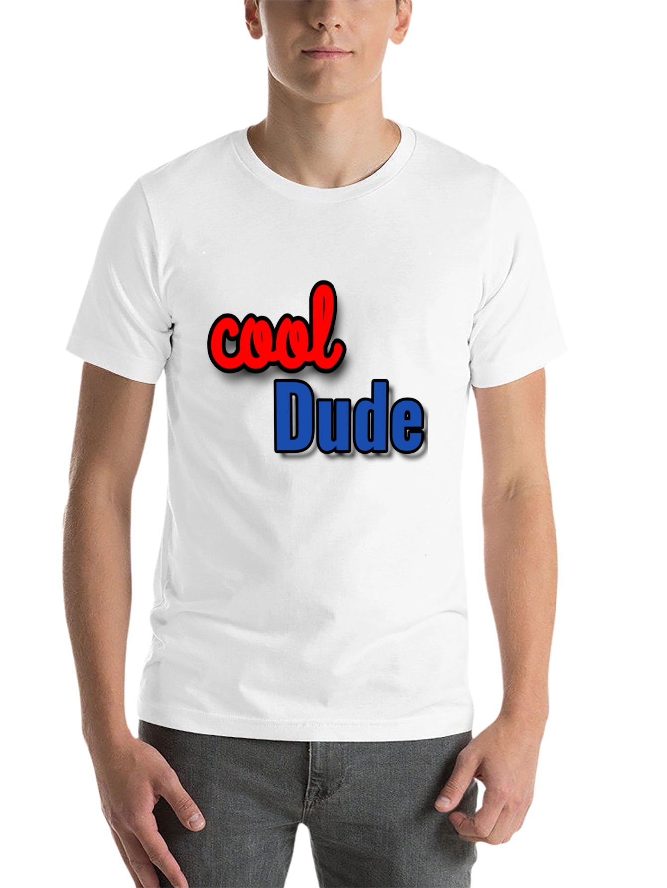 Black Cool Dude Black T-Shirt Casual Wear view 14