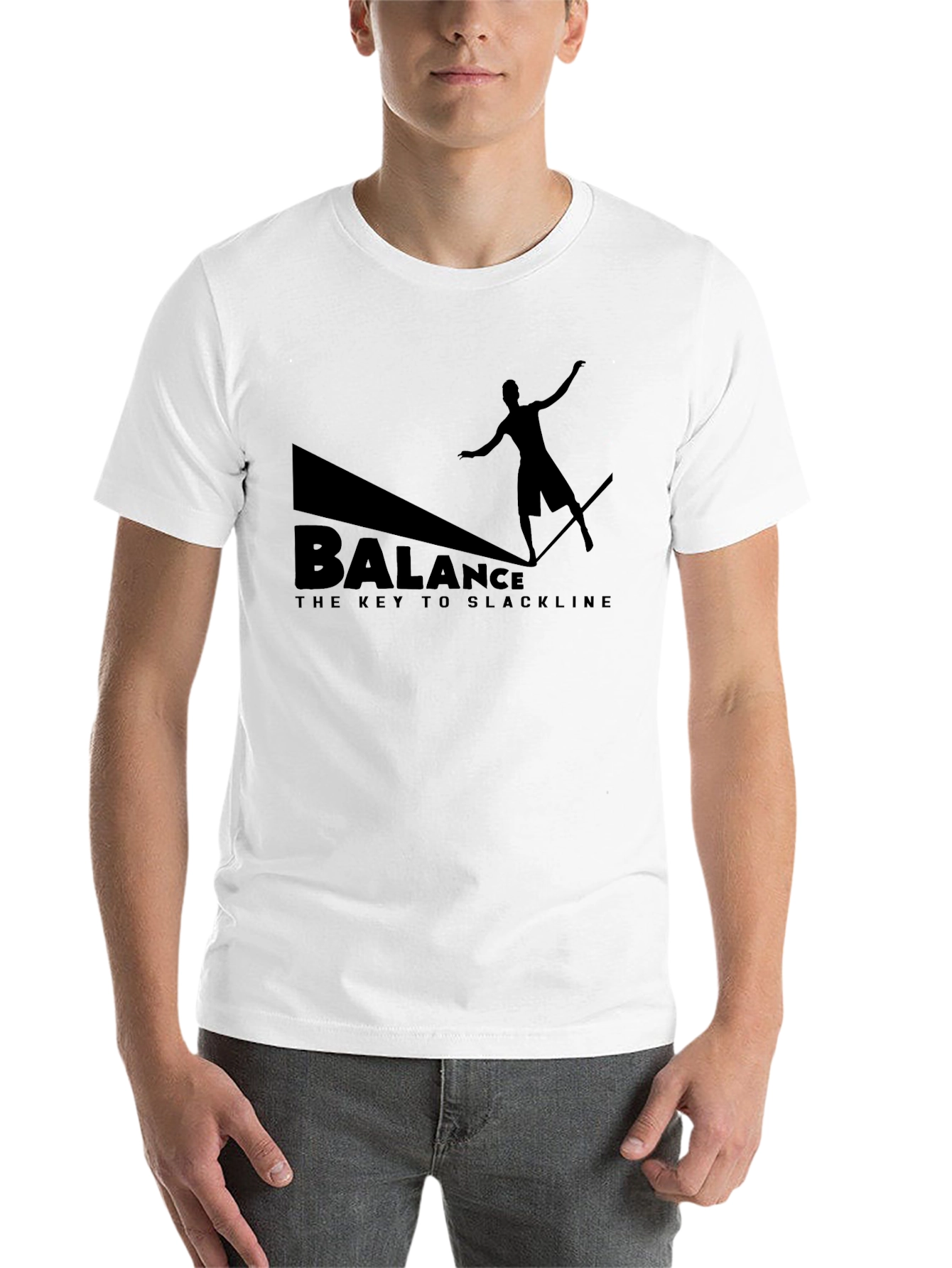 Black Balance Slackline Graphic Tee - Black view 14