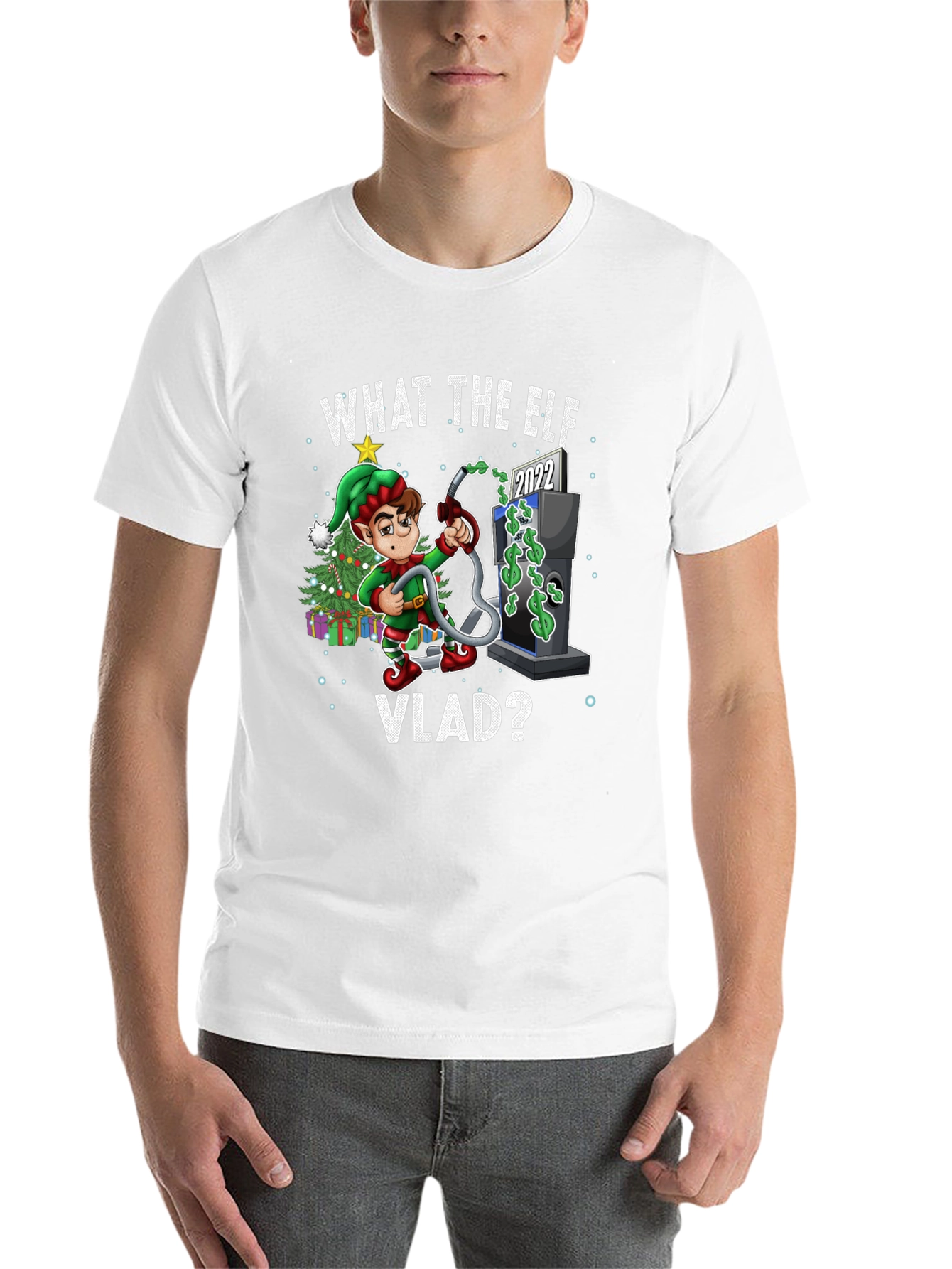 Black What the Elf VLAD T-Shirt view 14