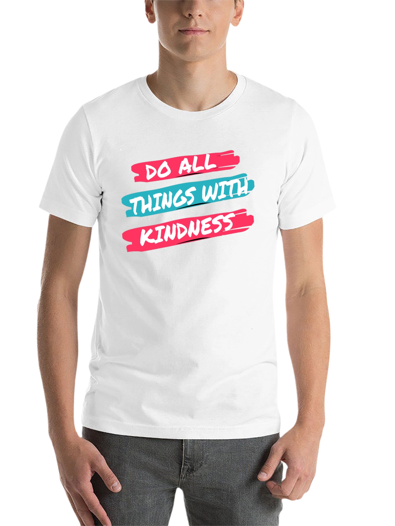 Black Kindness Graphic Tee - Positive Message Shirt view 14