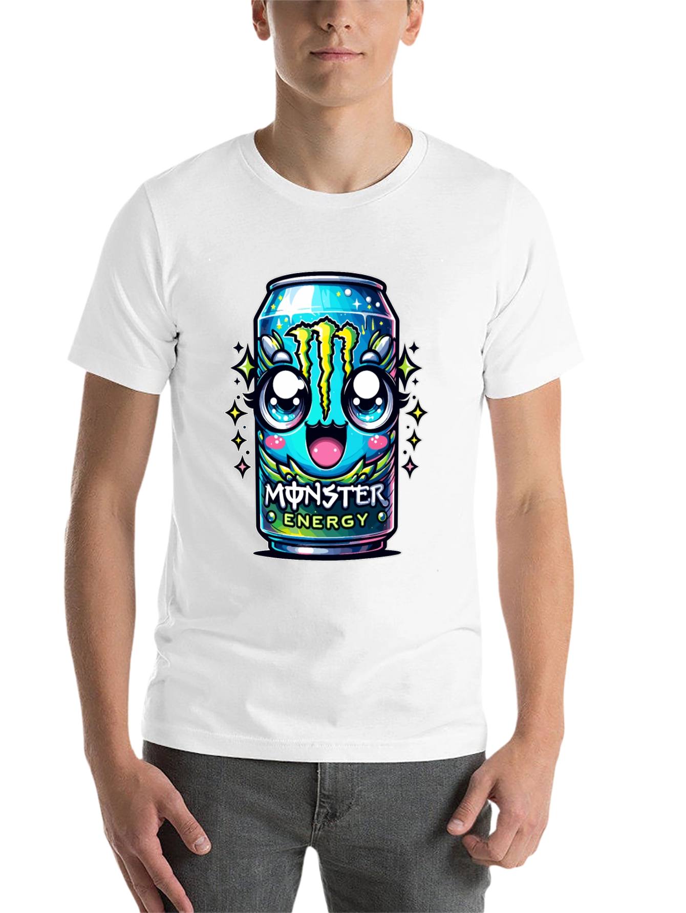 Monster Energy Kawaii Graphic Tee - Black - 14