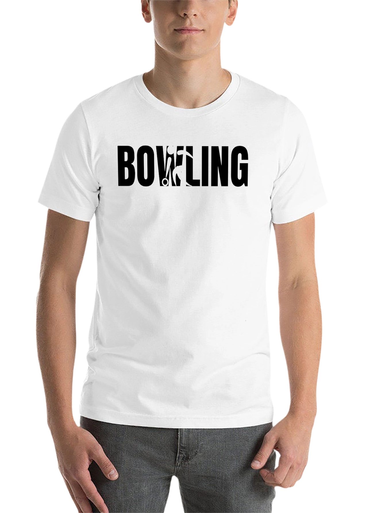 Black Bowling T-Shirt - Strike Design view 14