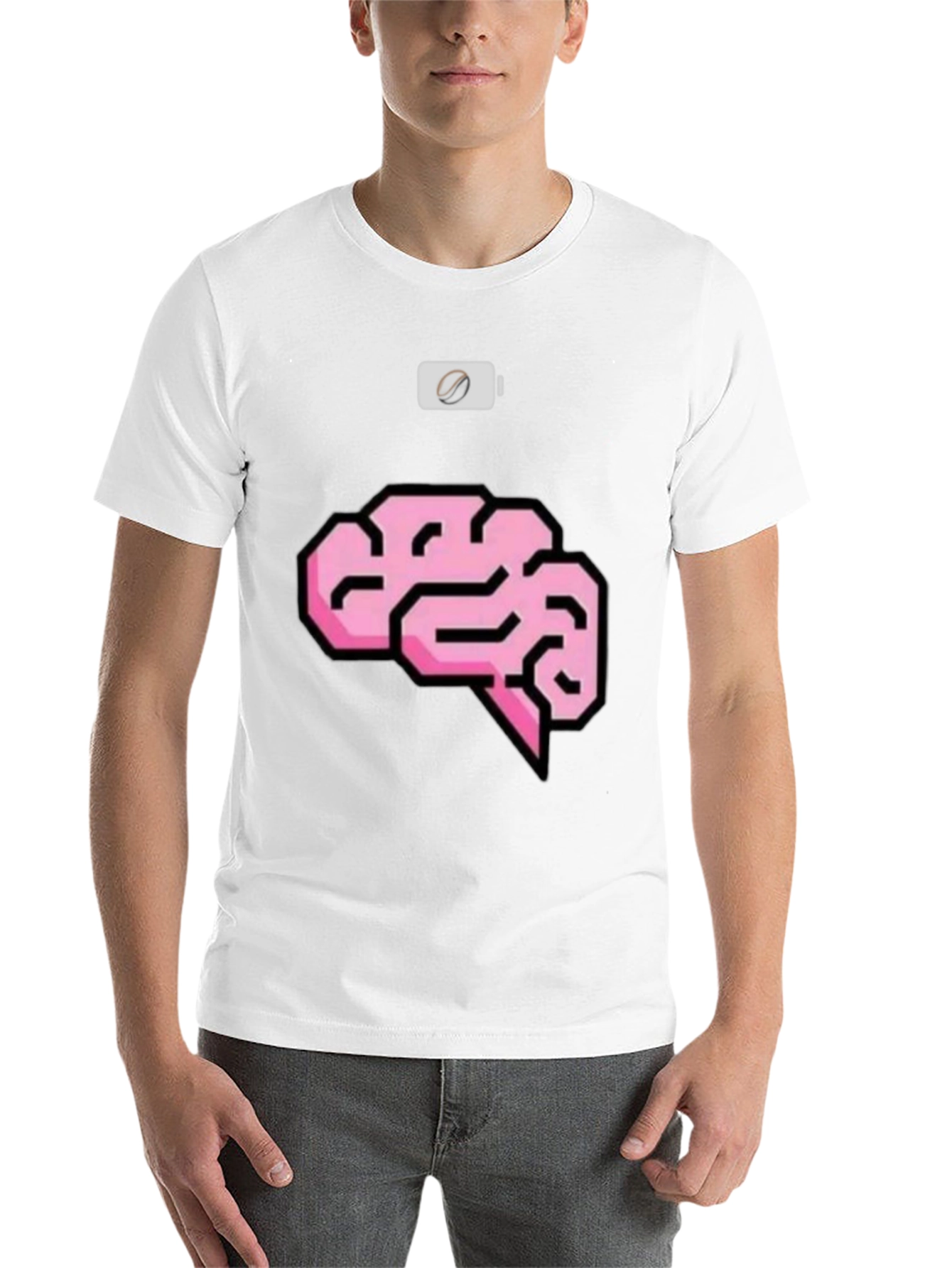 Black Brain Power Mode T-Shirt view 14