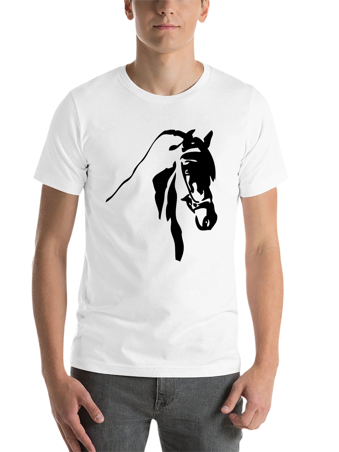 Black Black Horse Graphic Tee - Equestrian Style view 14
