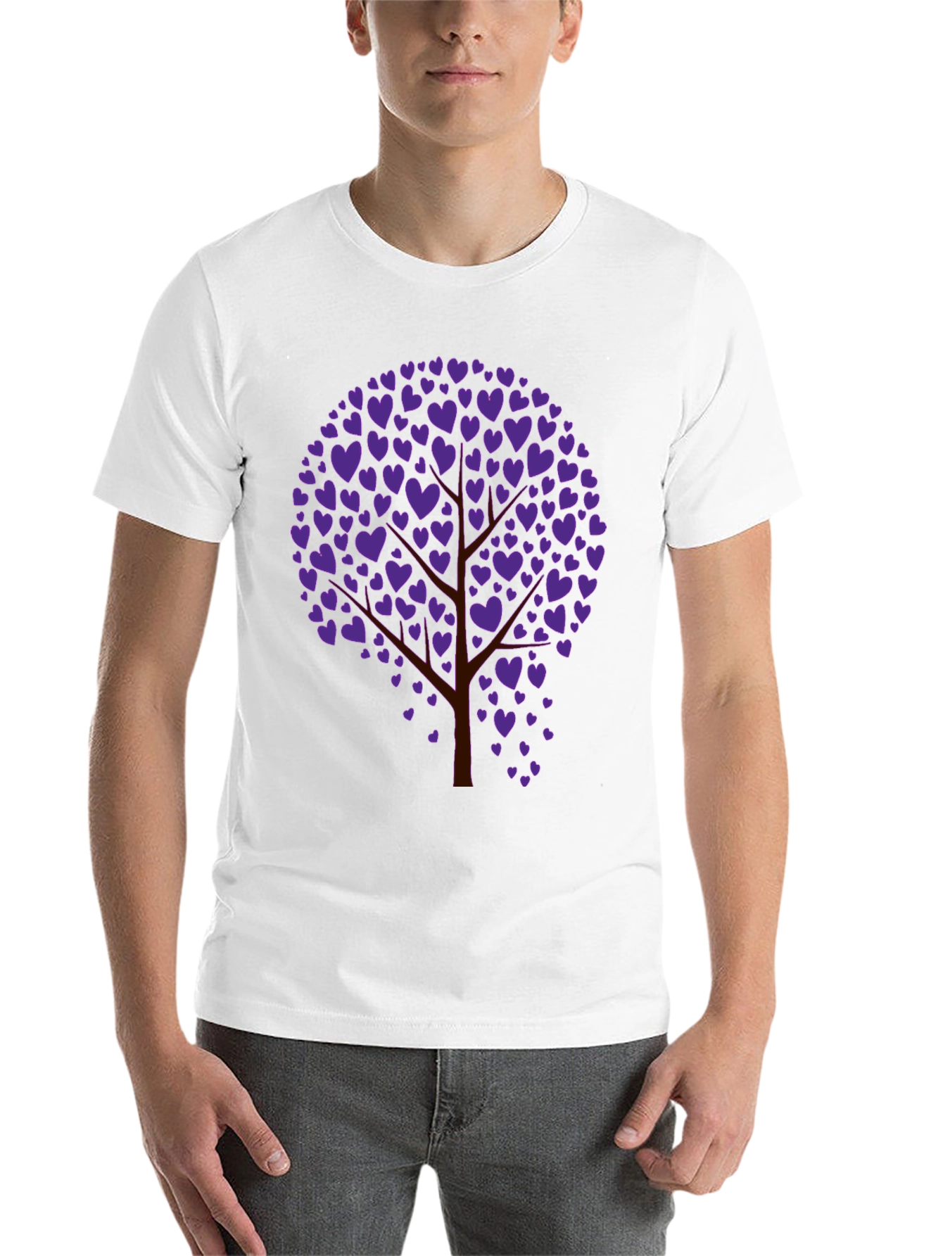 Black Heart Tree Graphic Tee - Black view 14