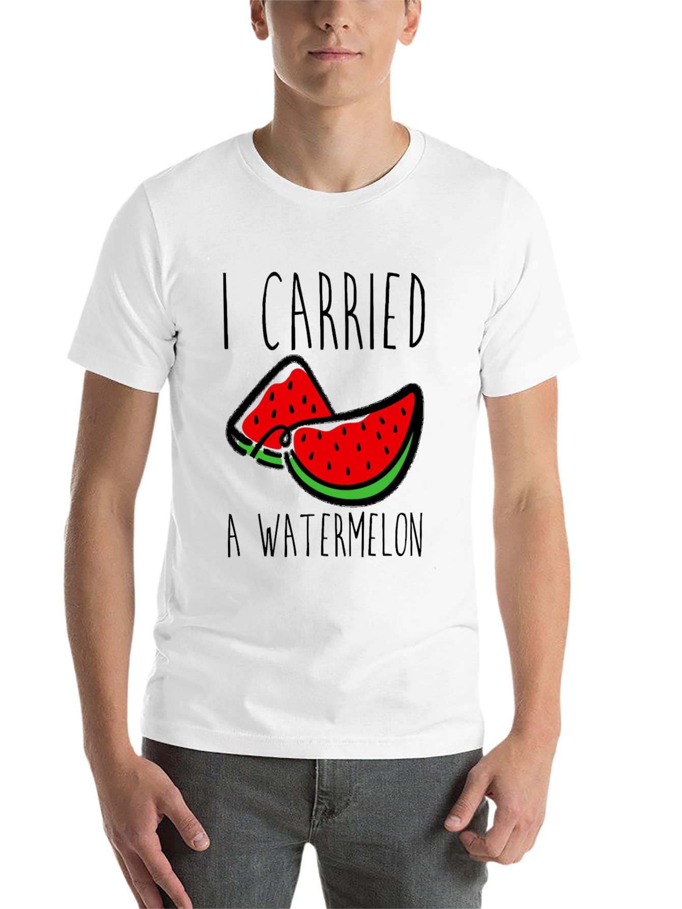 Black I Carried a Watermelon Graphic Tee view 14