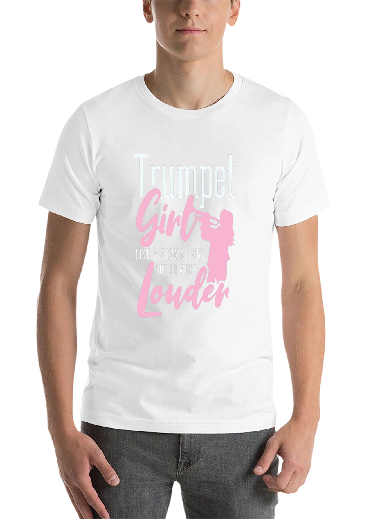 Black Trumpet Girl T-Shirt - Loud & Proud! view 14