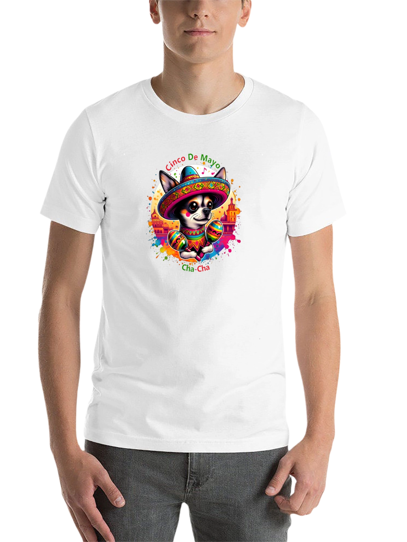 Black Cinco De Mayo Chihuahua T-Shirt view 14