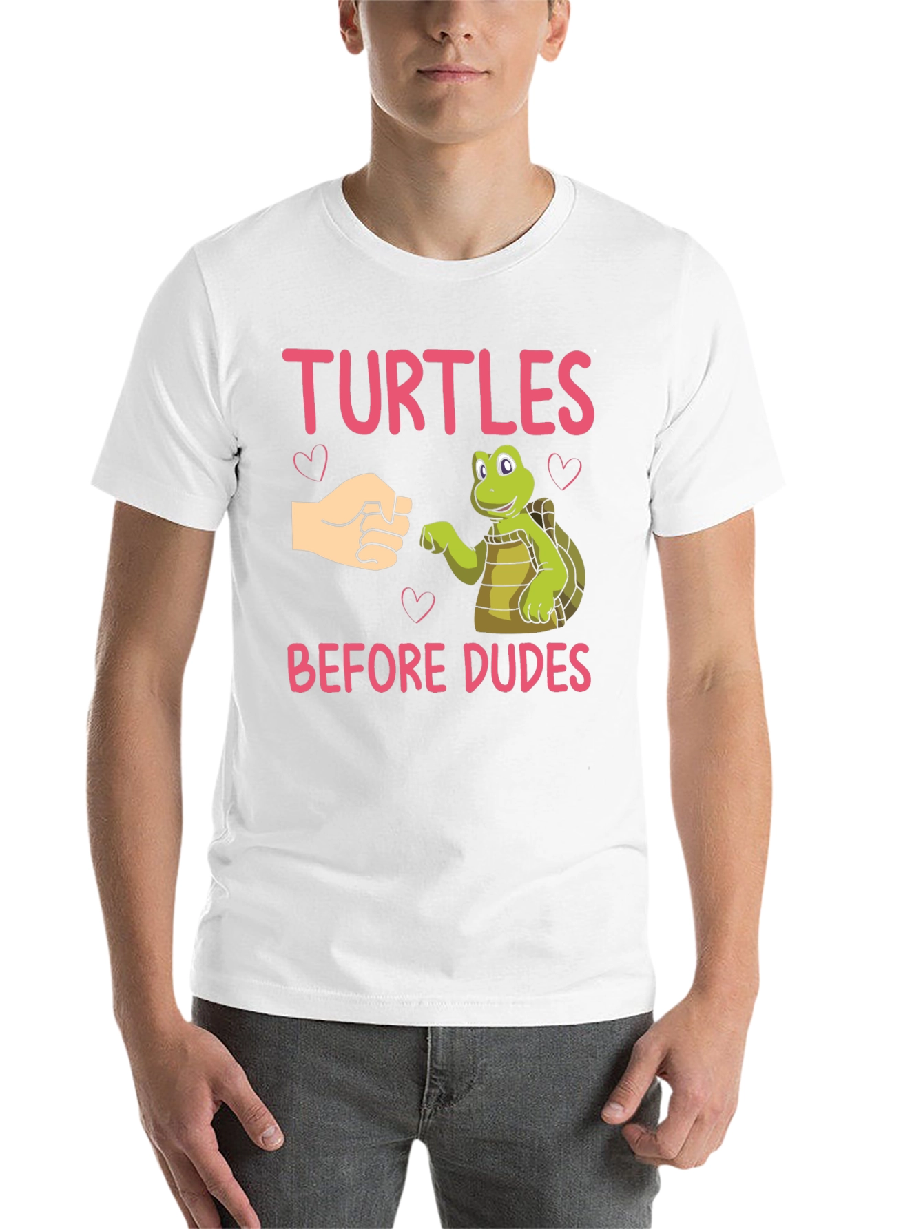 Black Turtles Before Dudes Black T-Shirt view 14