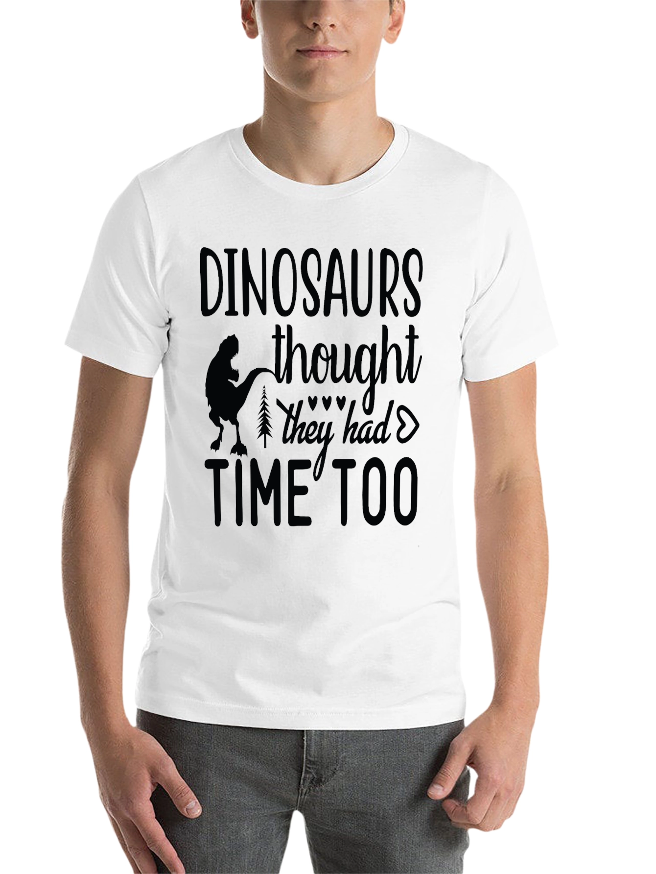 Black Dinosaurs Thought They Had Time Too T-Shirt view 14