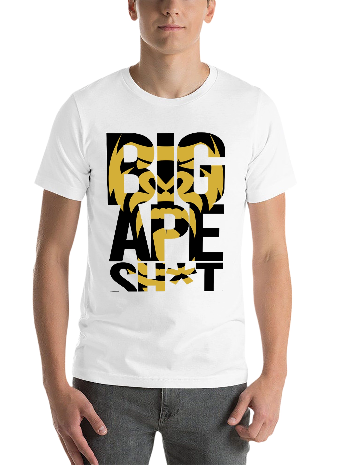 Black Big Ape Tee - Bold Graphic Print view 14