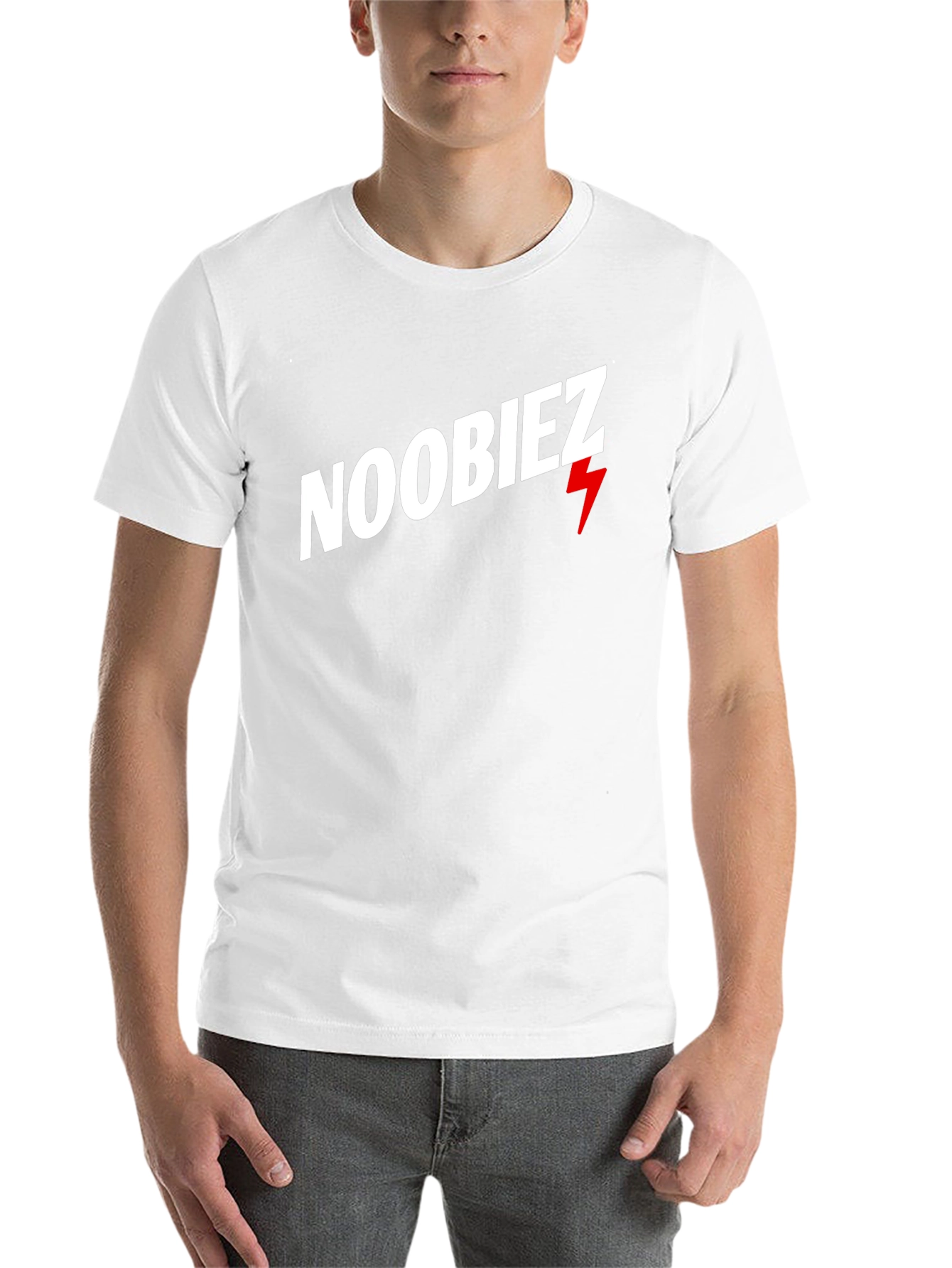 Black Noobiez Graphic Tee - Cool Casual Black T-Shirt view 14