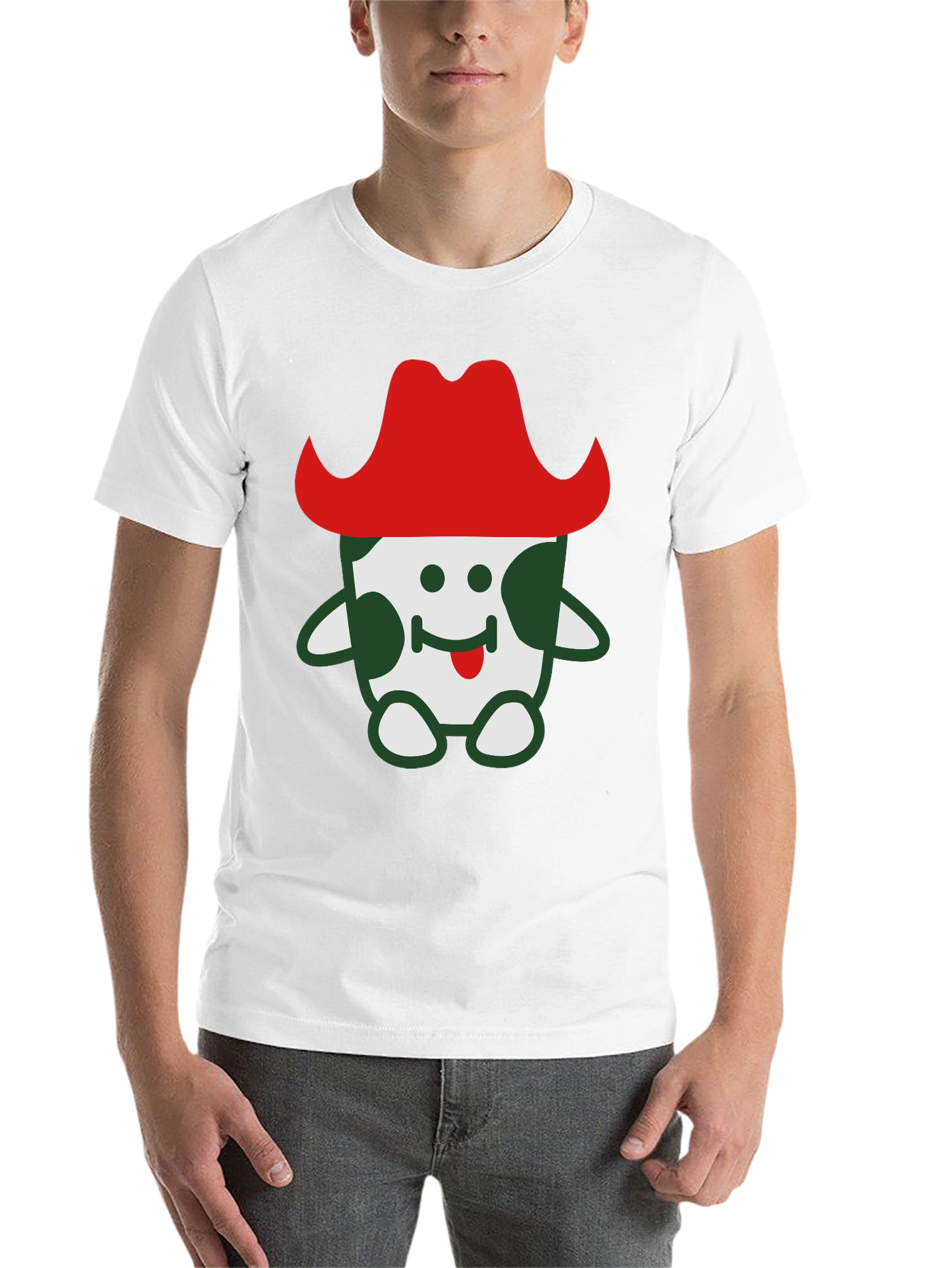 Black Fun Cartoon Cowpoke T-Shirt view 14