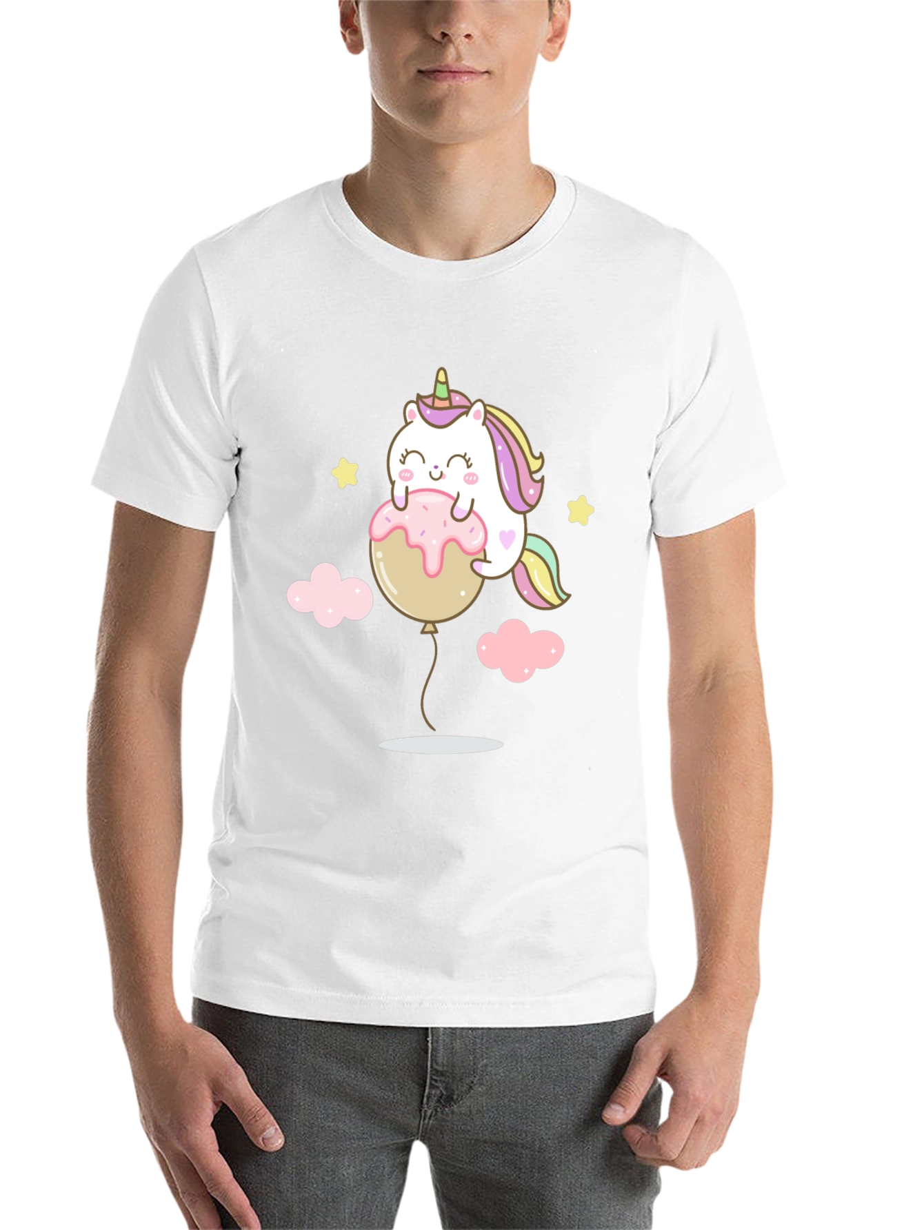 Black Unicorn Balloon Graphic T-Shirt - Cute & Comfy view 14
