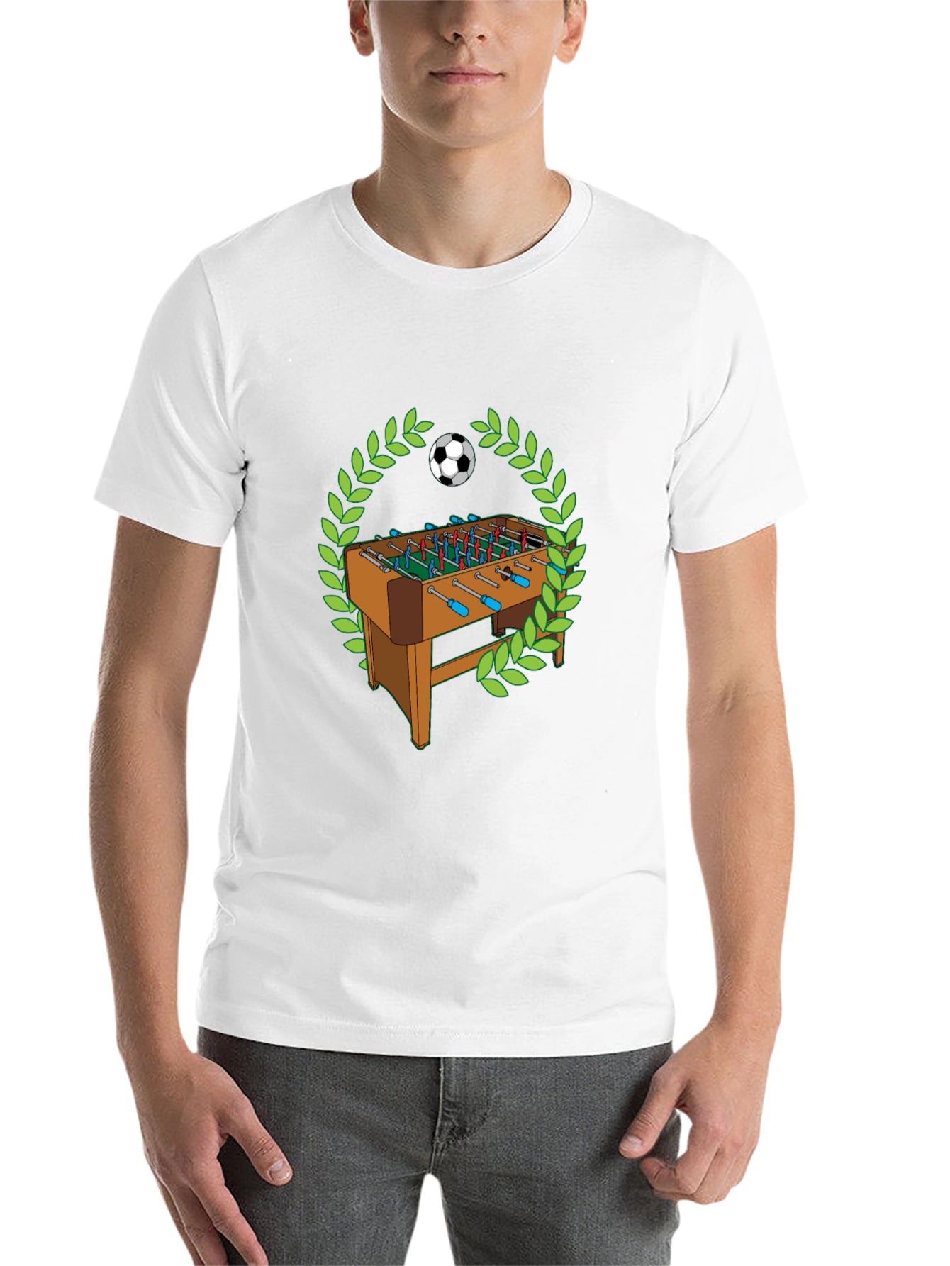 Black Foosball T-Shirt - Table Soccer Graphic Tee view 14