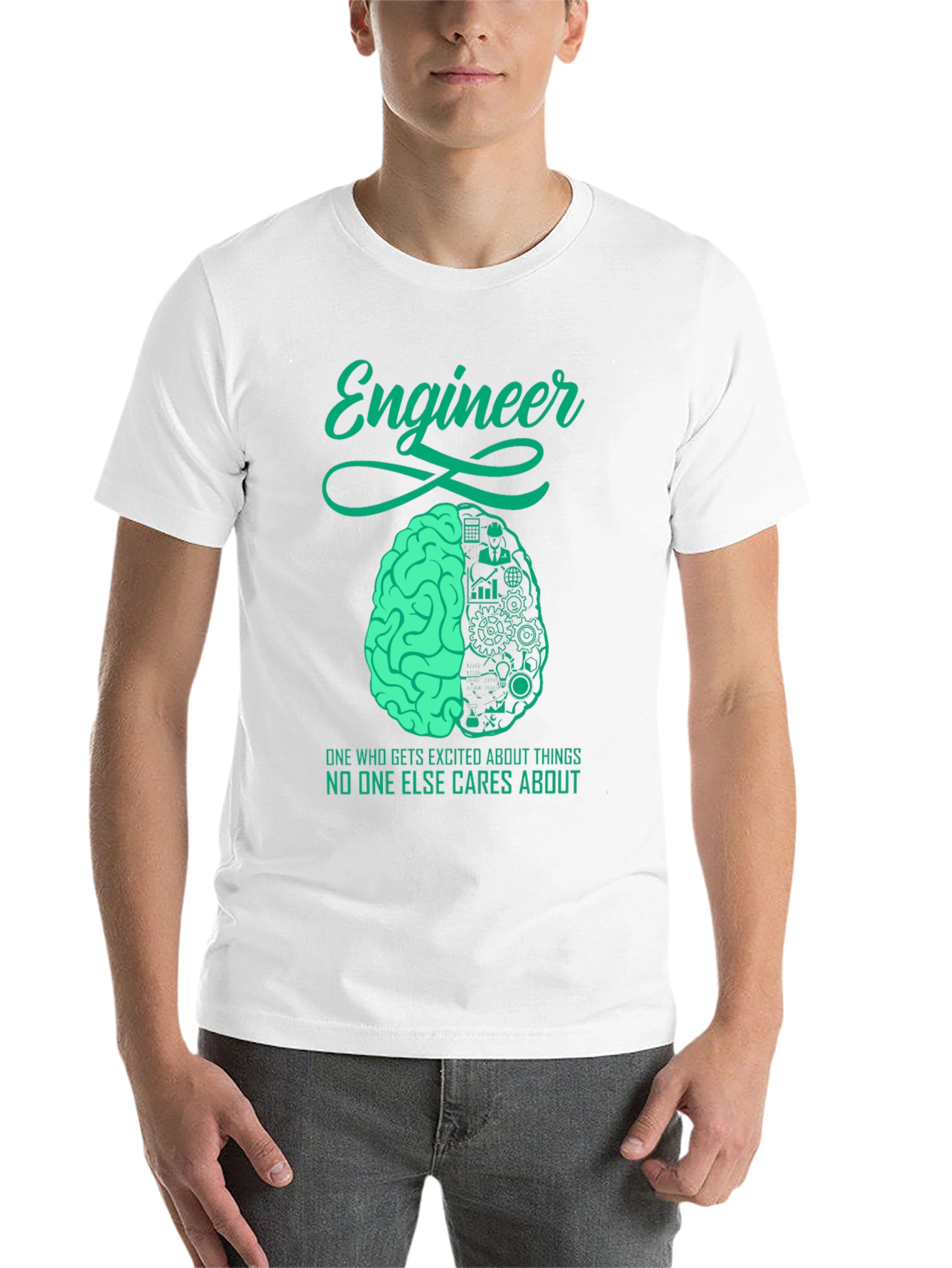 Engineer Brain T-Shirt - Unique Engineering Design - 14