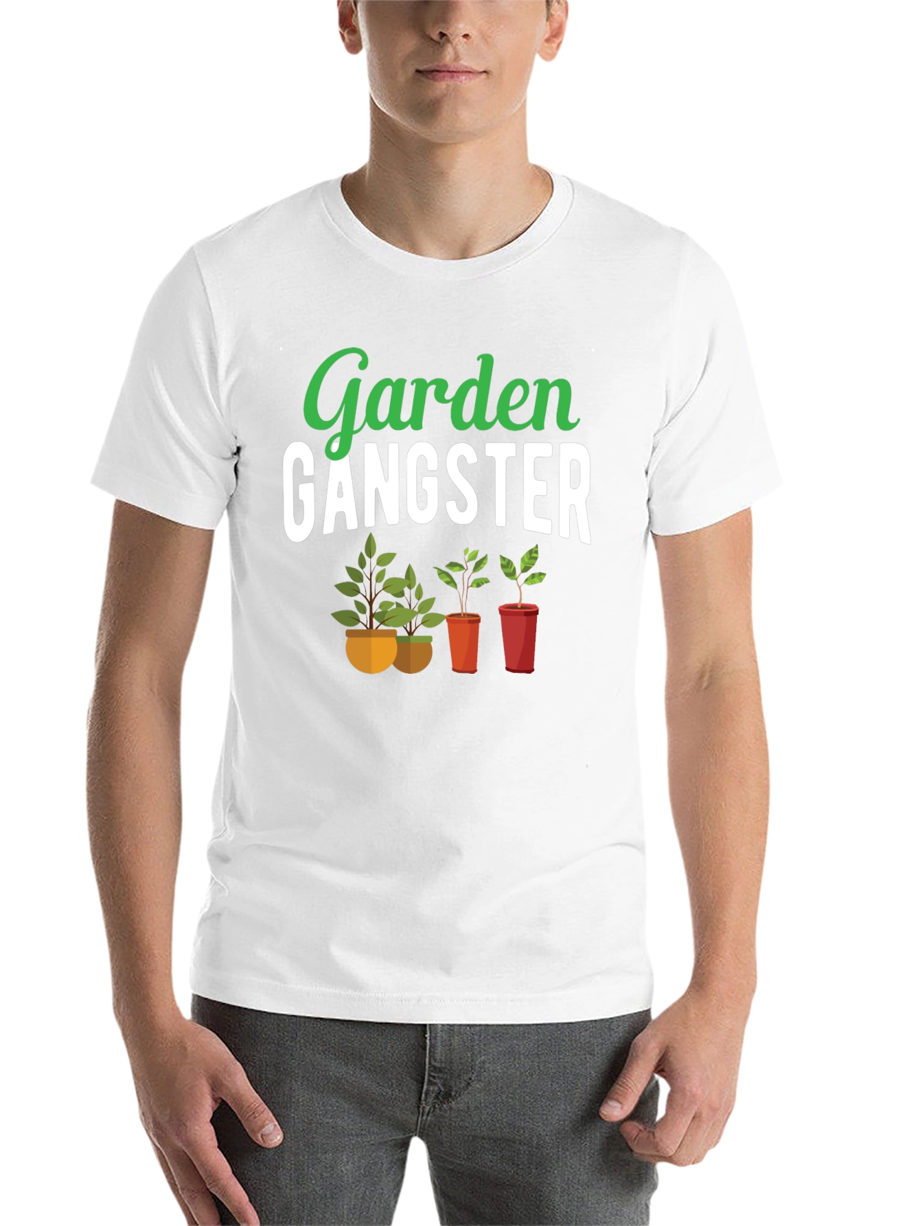 Black Garden Gangster T-Shirt - Gardening Humor Tee view 14