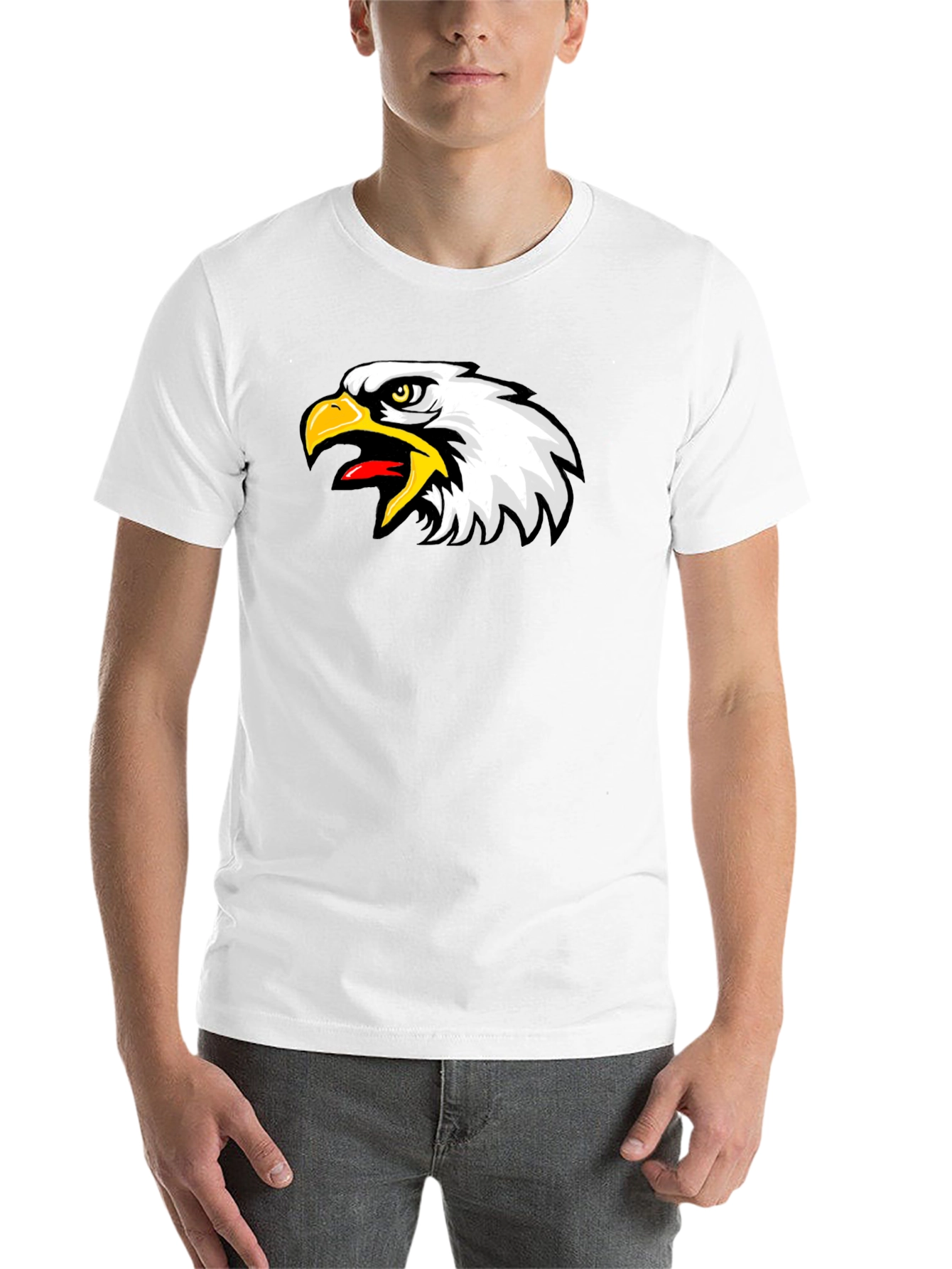 Black Eagle Graphic Black T-Shirt - Bold Bird Design view 14