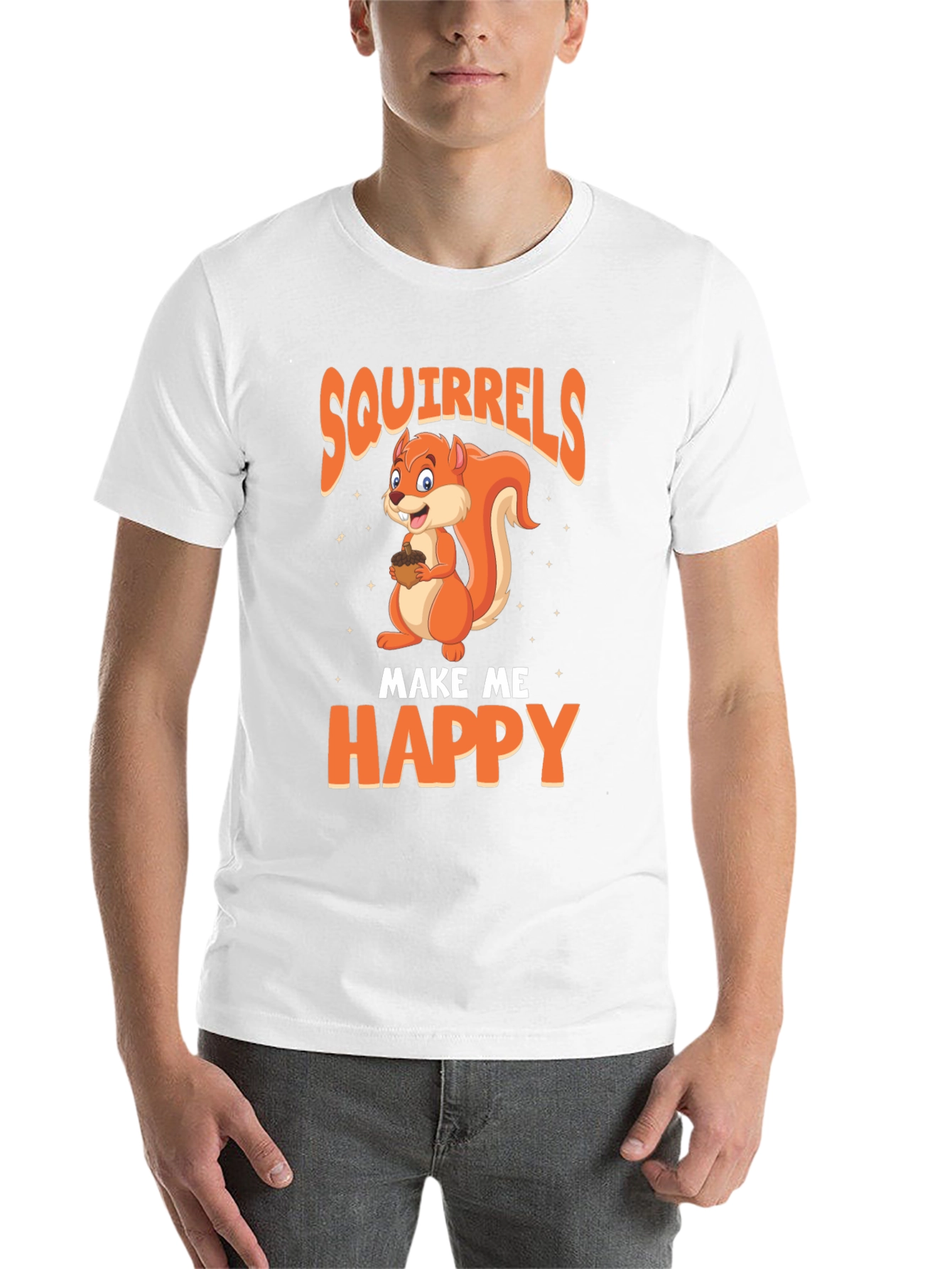 Black Squirrels Make Me Happy T-Shirt view 14