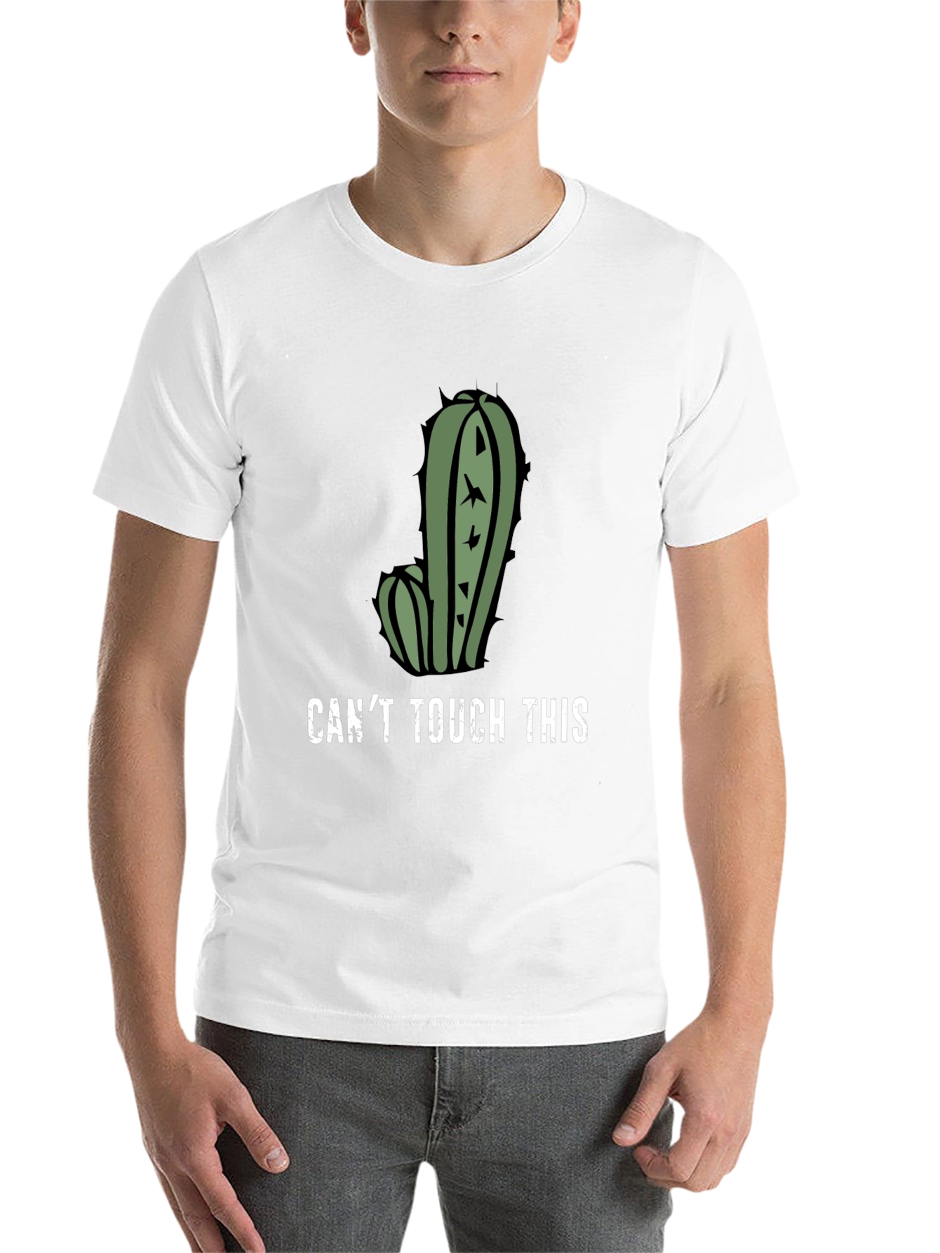 Black Can't Touch This Cactus Graphic T-Shirt view 14