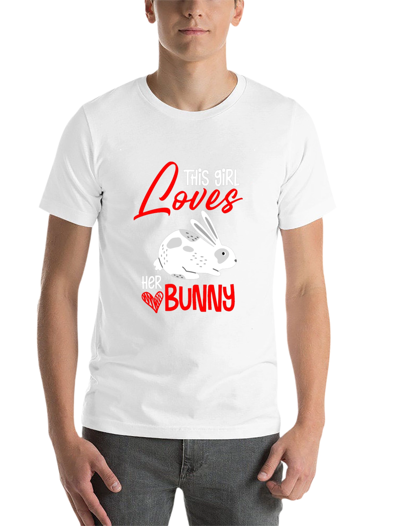 Black Girl Loves Bunny T-Shirt - Cute Rabbit Tee view 14