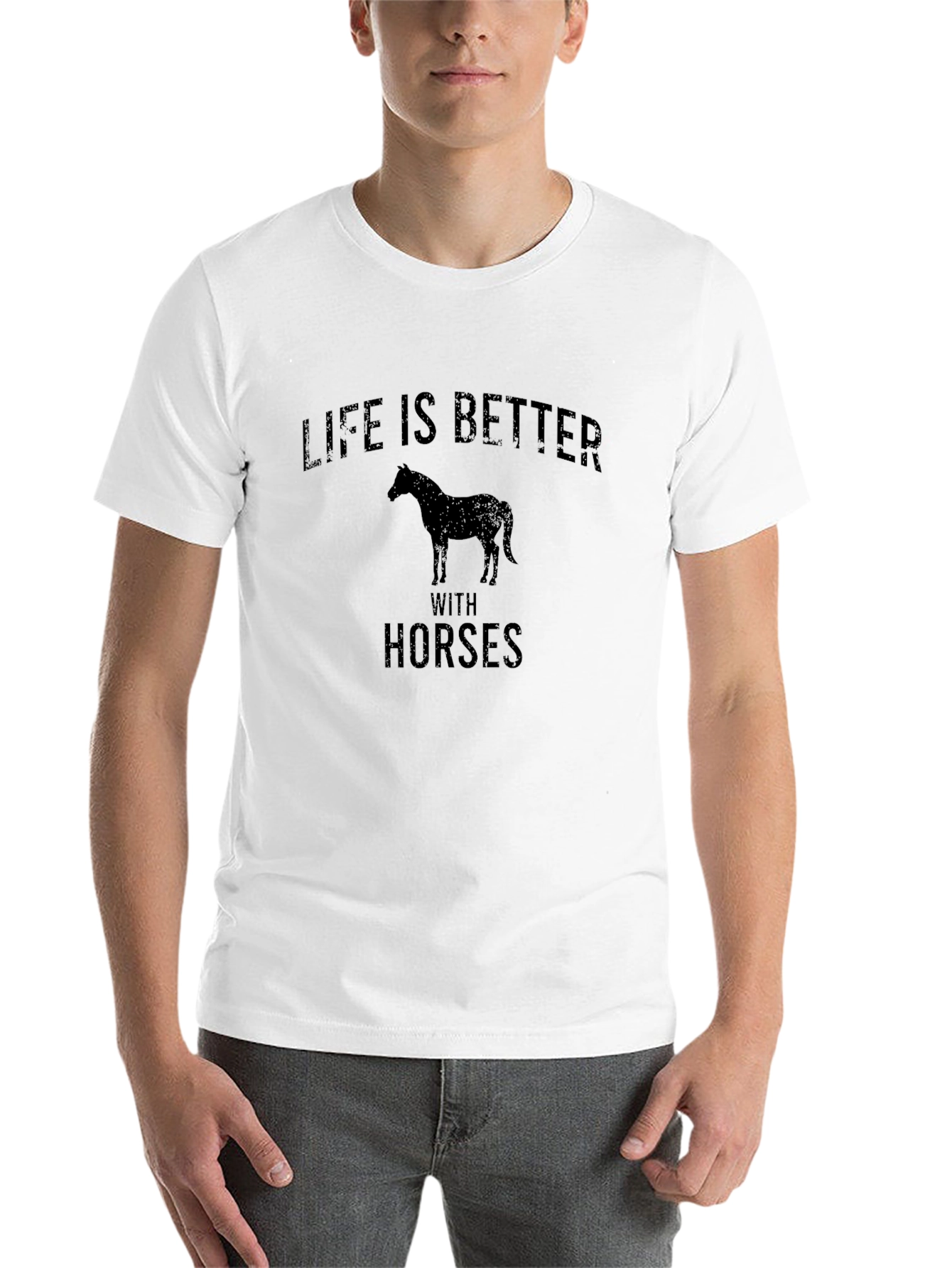 Black Life is Better with Horses T-Shirt view 14