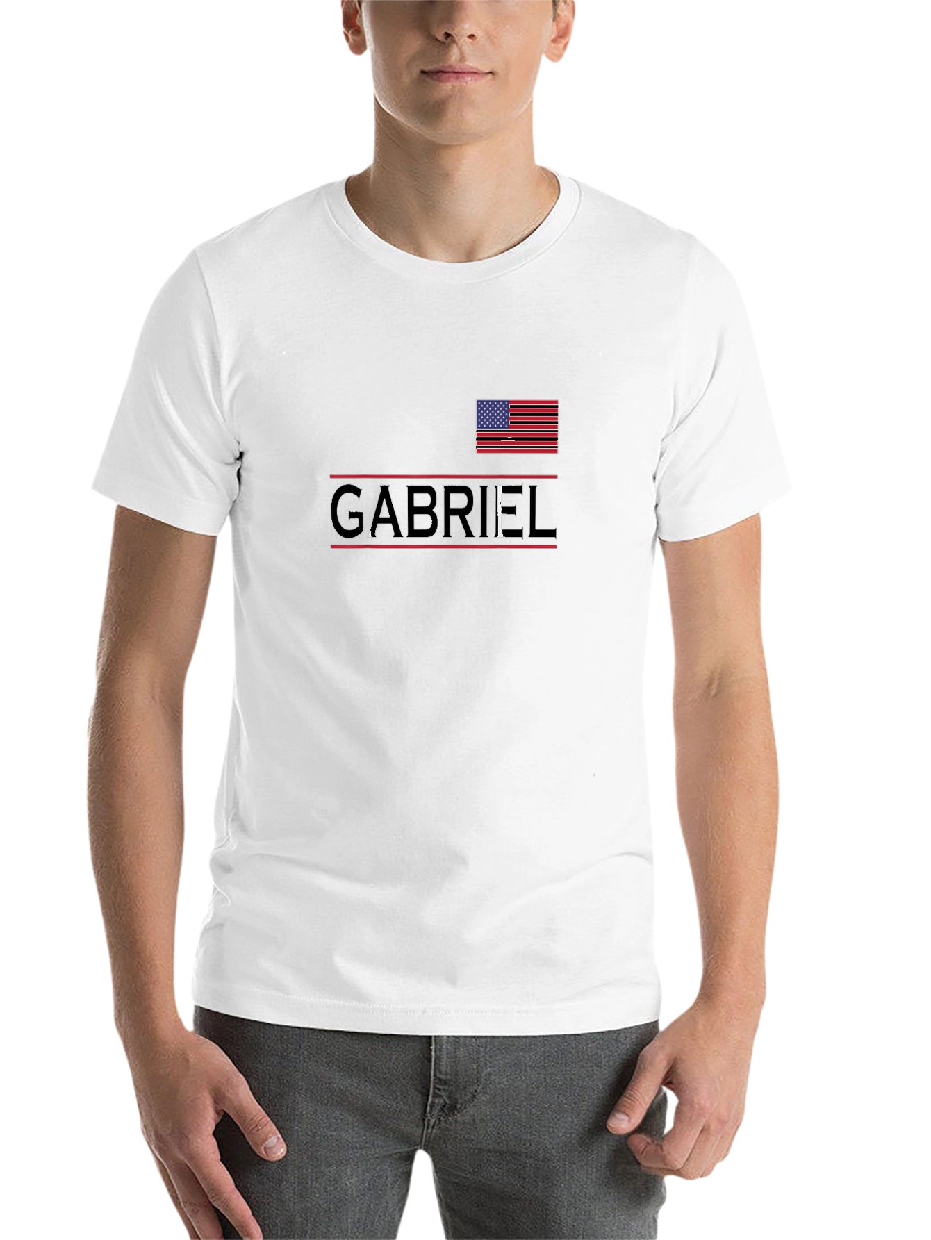 Black Patriotic Gabriel T-Shirt view 14