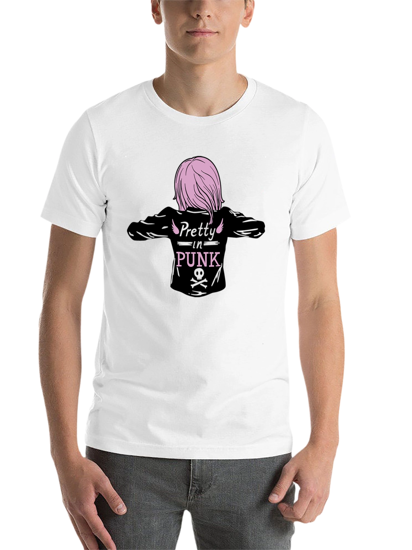 Black Pretty in Punk Graphic T-Shirt view 14