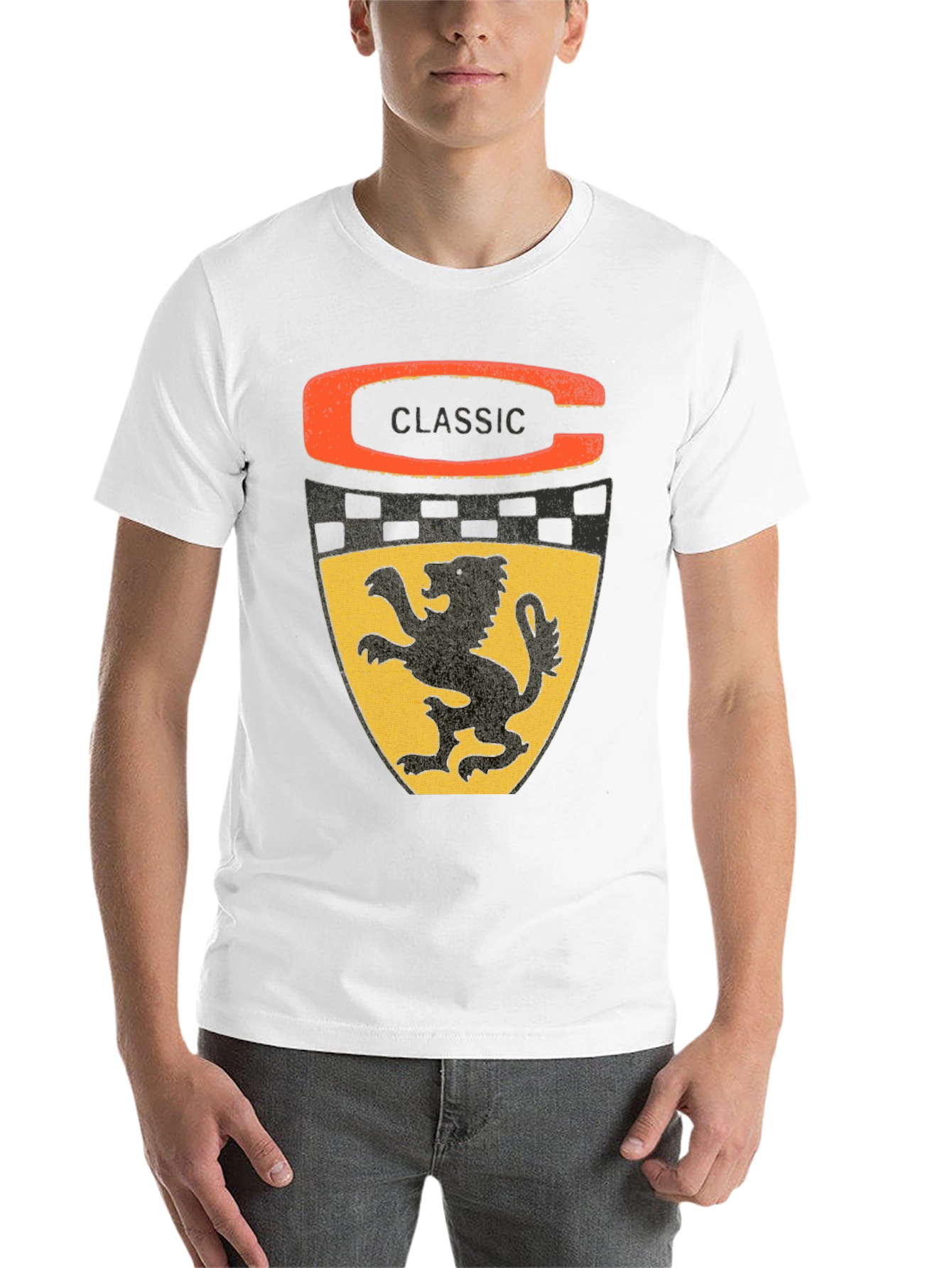 Black Classic Lion Shield Graphic Tee - Stylish Black T-Shirt view 14