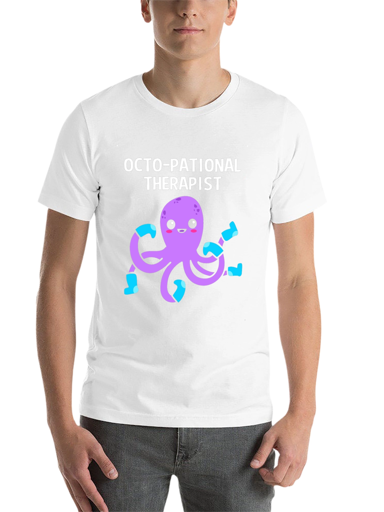 Black Octo-pational Therapist Graphic T-Shirt view 14