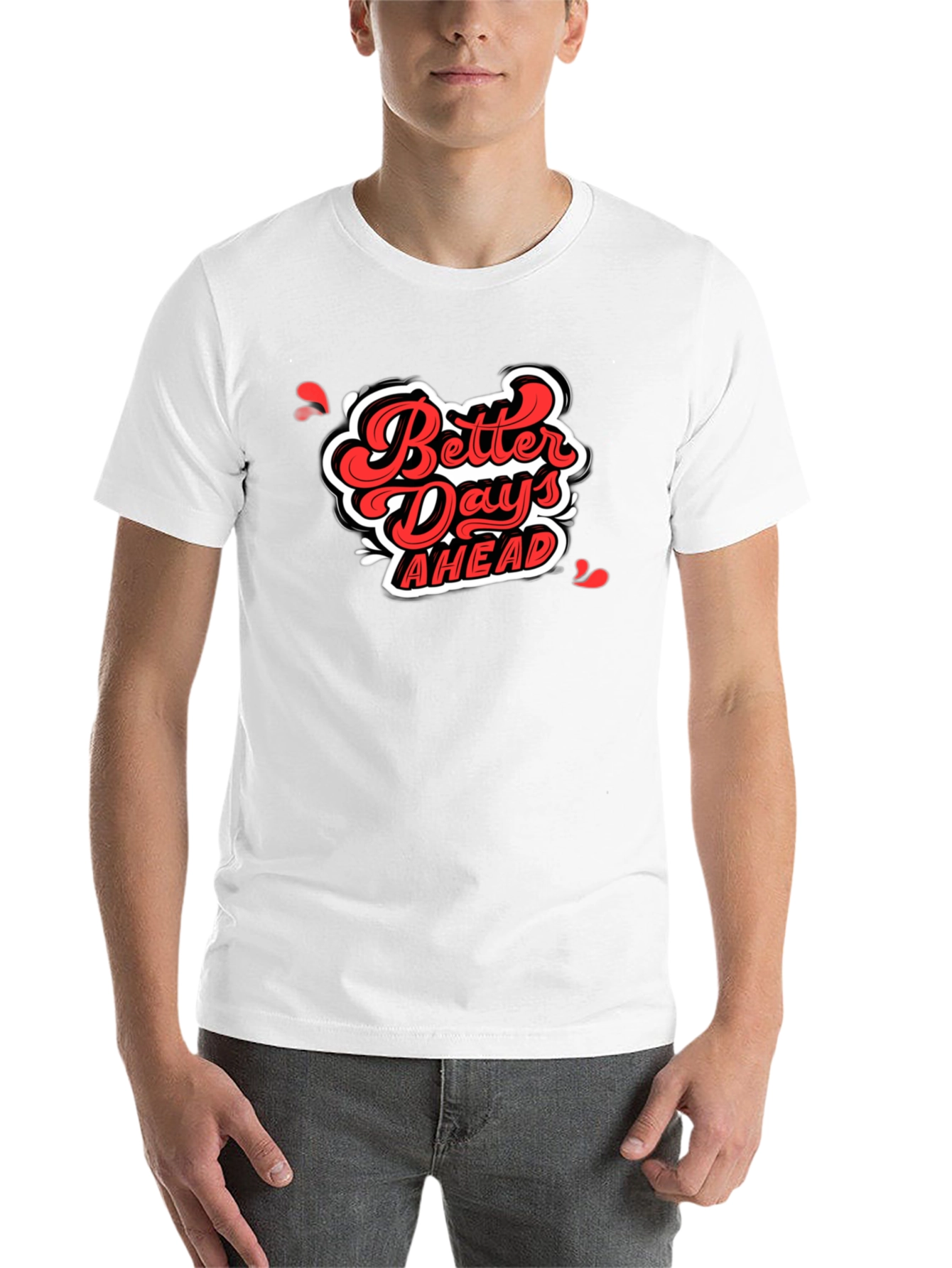 Black Better Days Ahead Graphic Tee - Black view 14