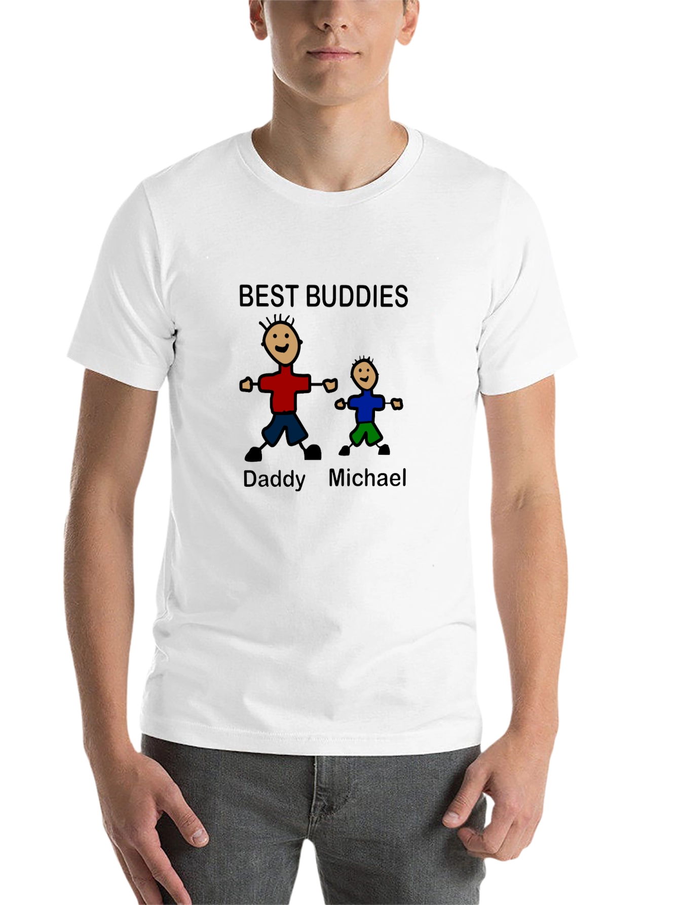 Best Buddies Daddy & Michael Graphic T-Shirt - 14