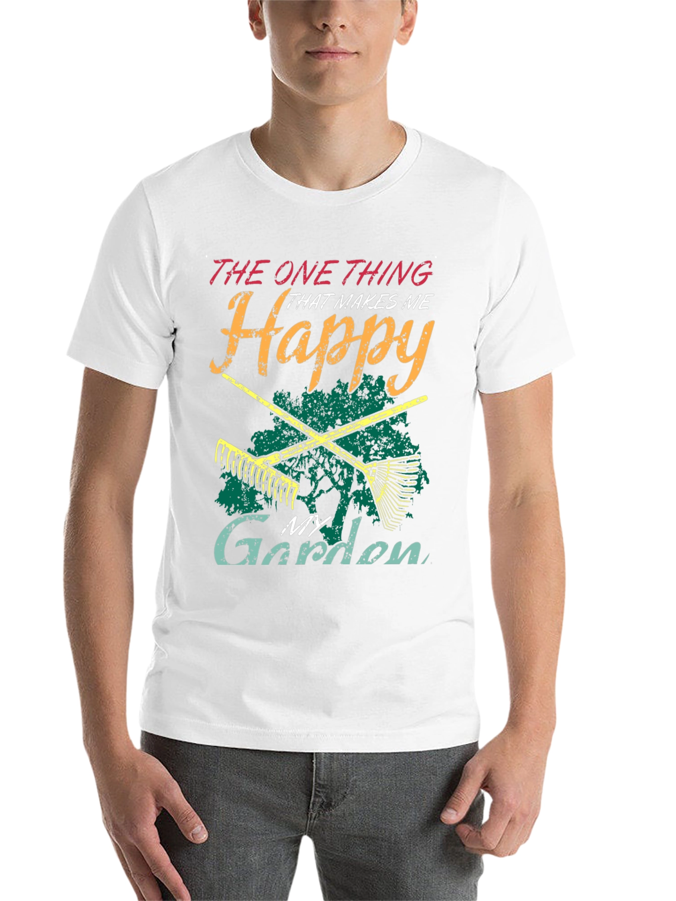 Black Happy Garden T-Shirt - Gardening Lover's Tee view 14