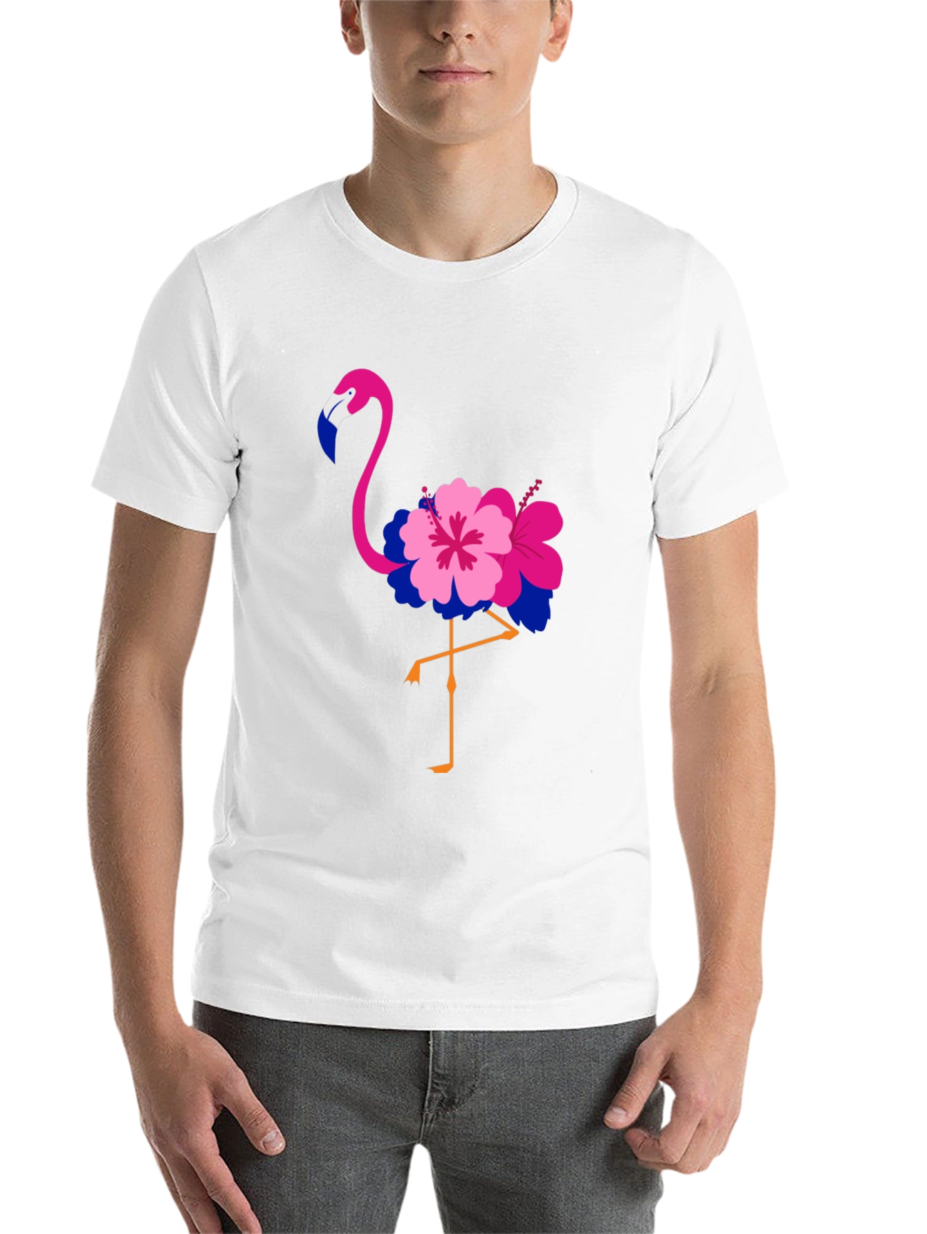 Black Bisexual Pride Flamingo T-Shirt view 14