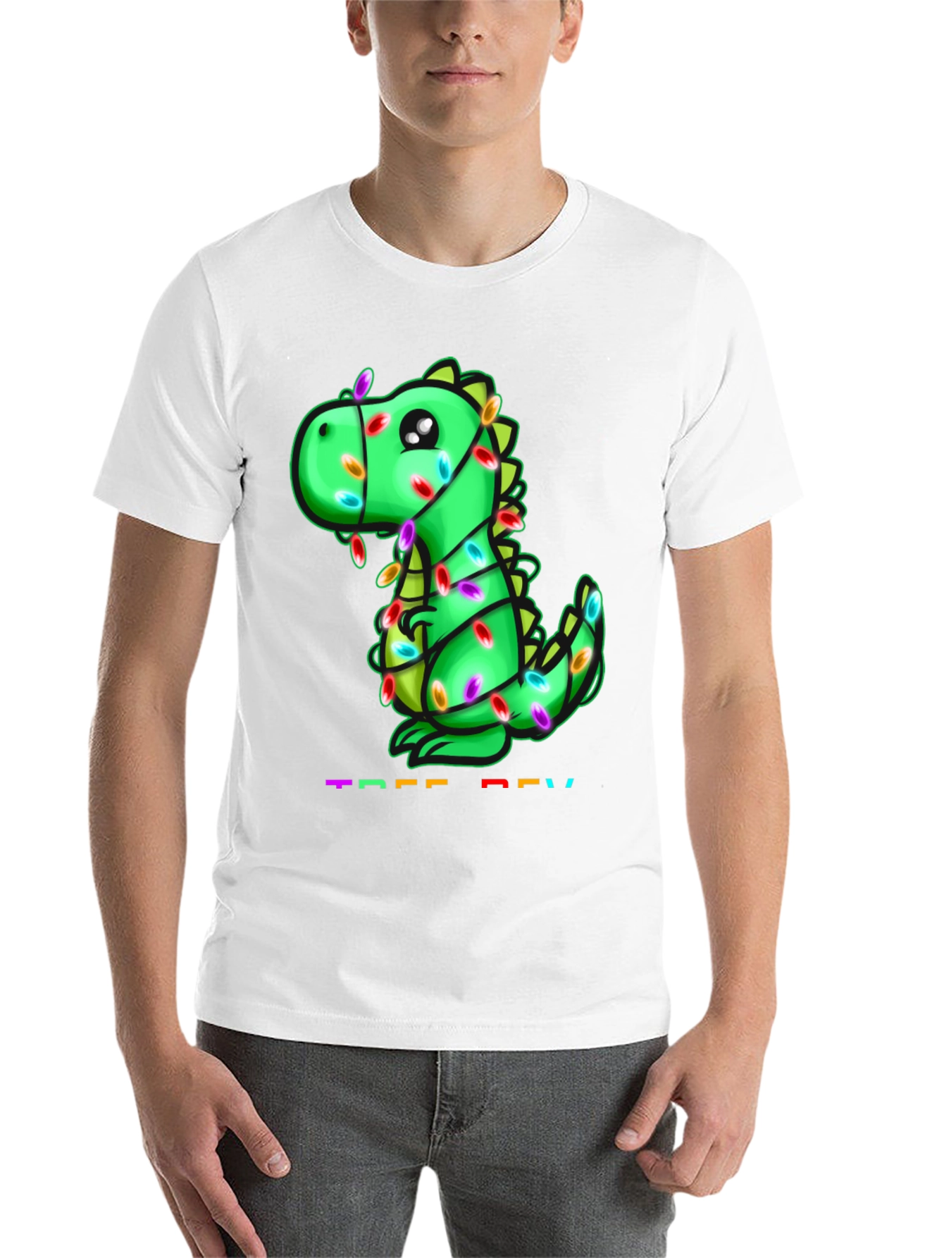 Black Festive Dino T-Shirt view 14
