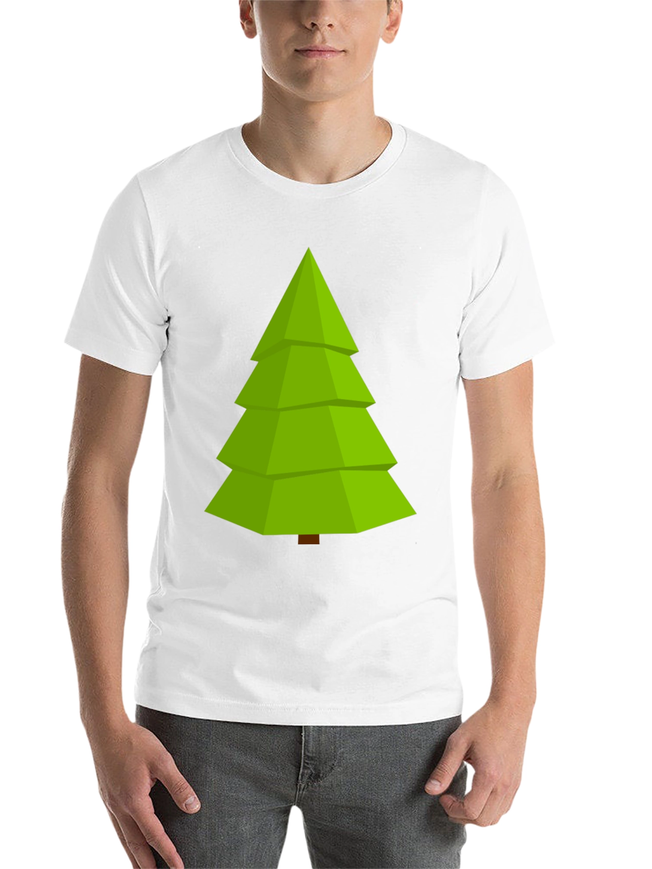 Black Christmas Tree Graphic Tee - Holiday Style view 14