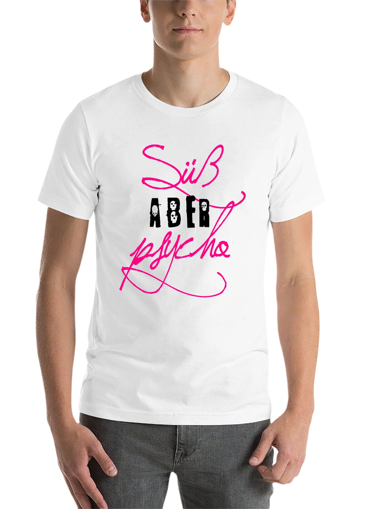 Black Süß Aber Psycho Graphic Tee view 14