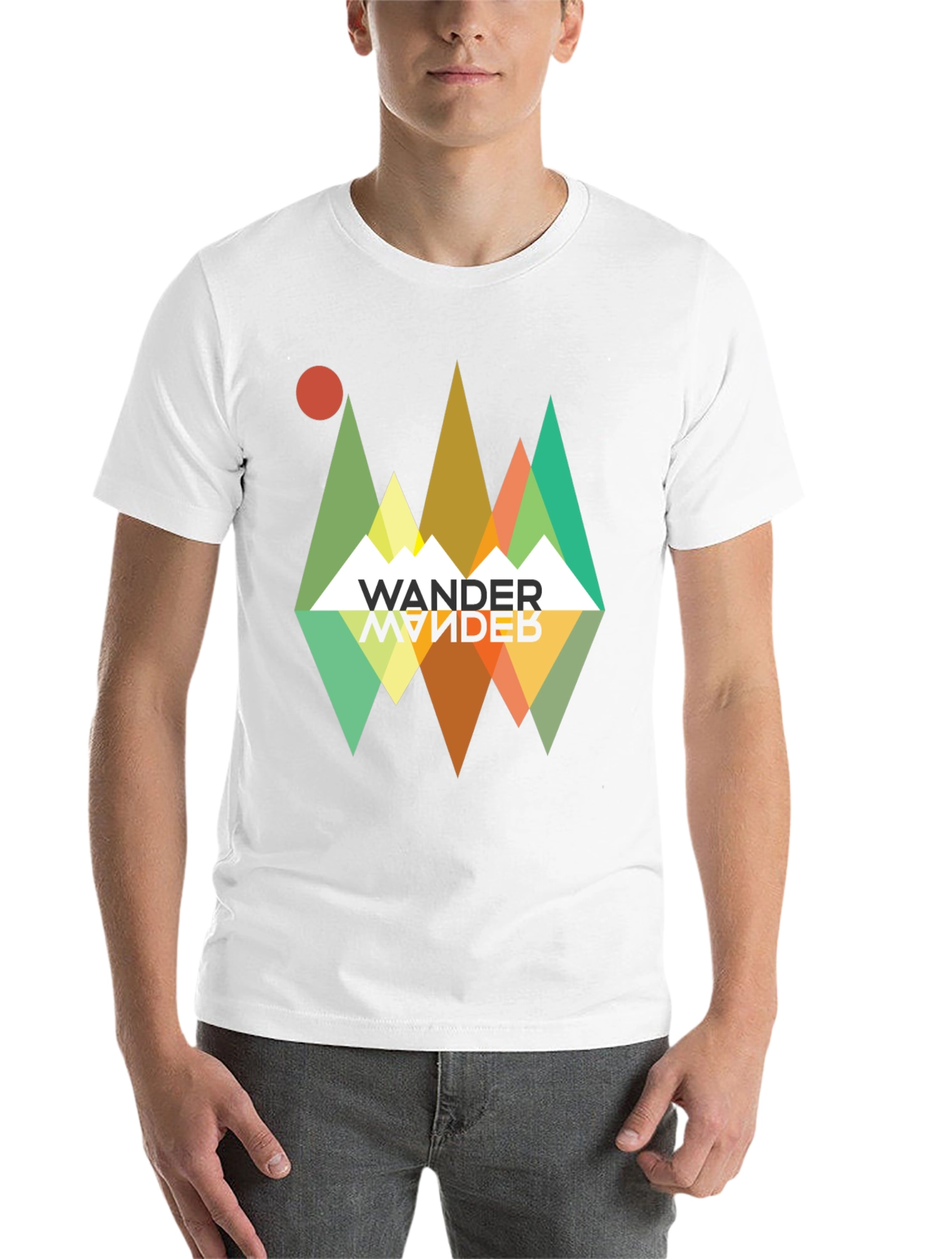 Black Wander Graphic Tee - Retro Mountain Adventure view 14