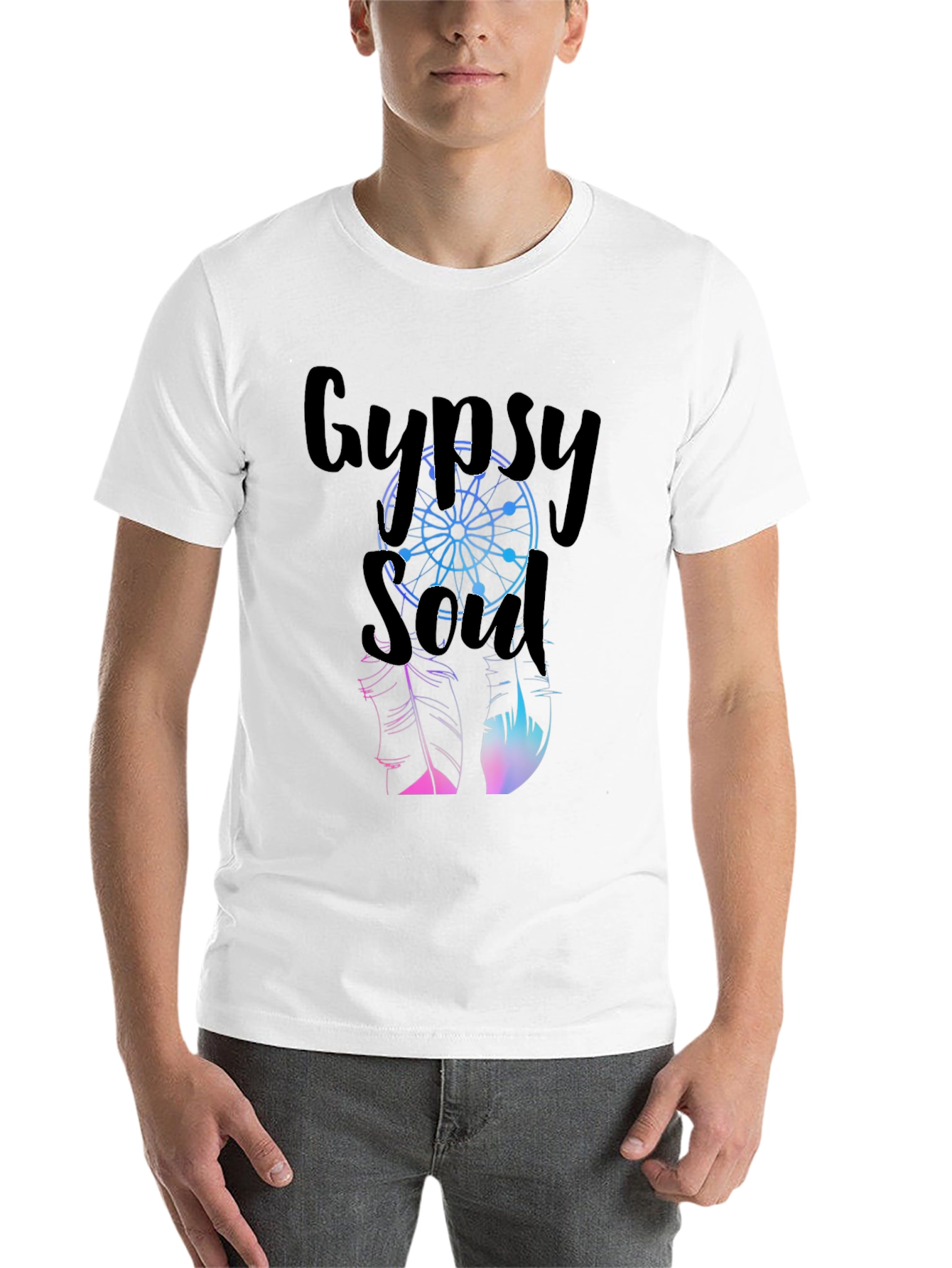 Black Gypsy Soul Graphic T-Shirt - Casual Style view 14