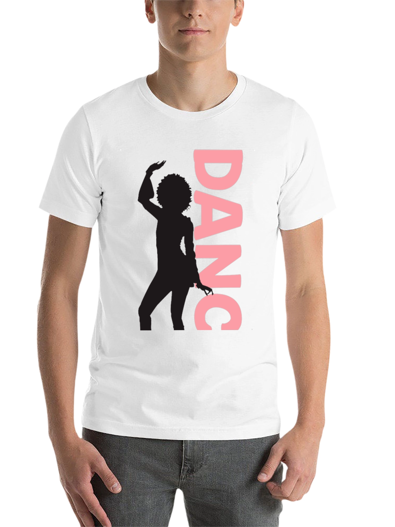 Black Dance Silhouette T-Shirt - Stylish & Trendy Black Tee view 14