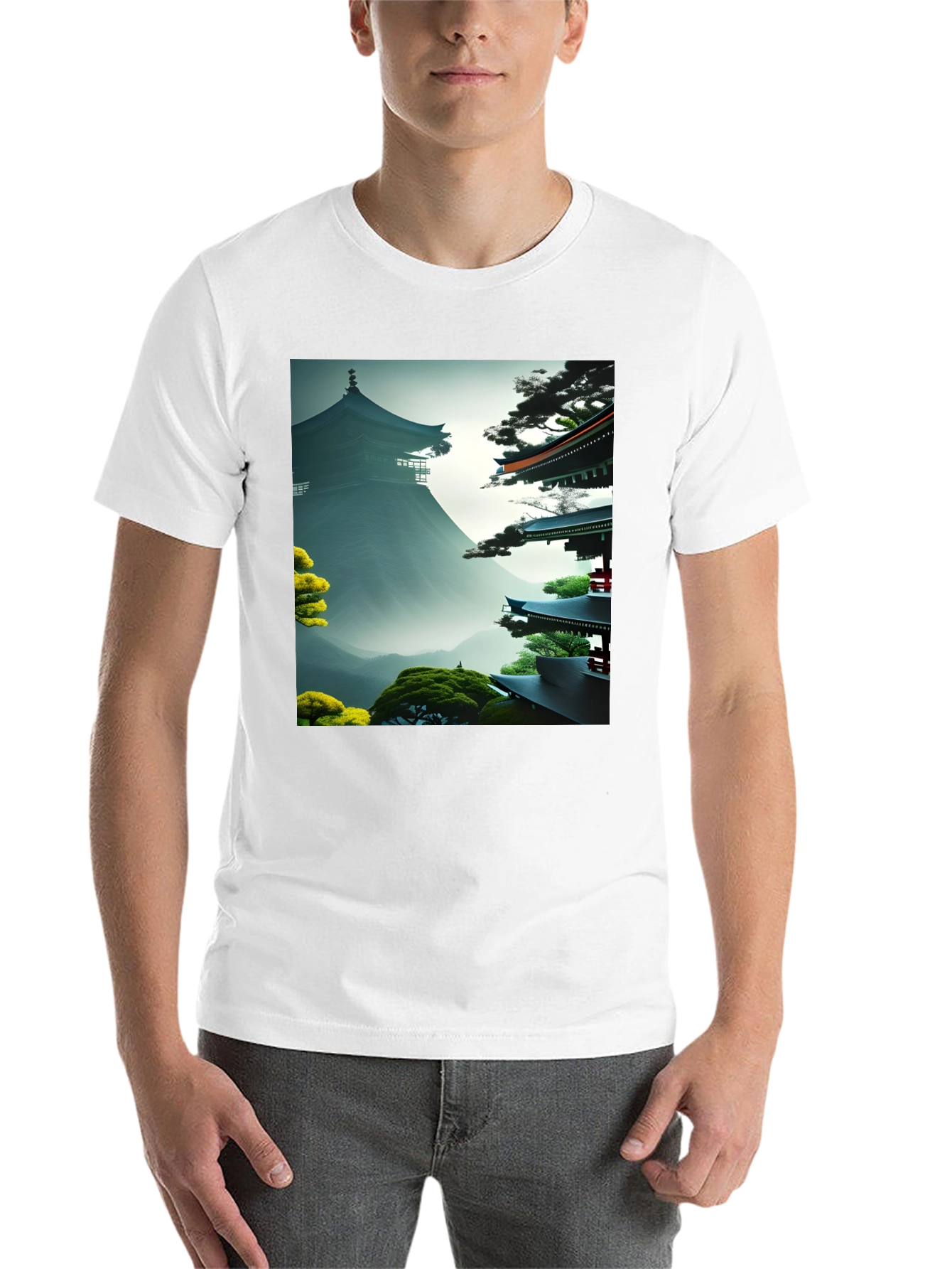 Black Zen Garden Graphic Tee - Unisex Soft Cotton view 14