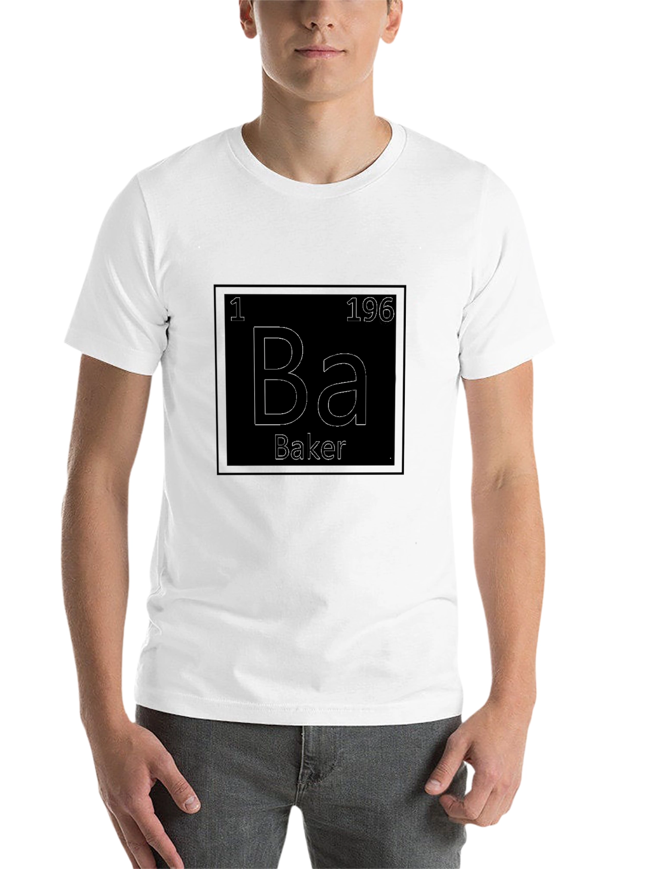 Black Baker Periodic Table Funny T-Shirt view 14