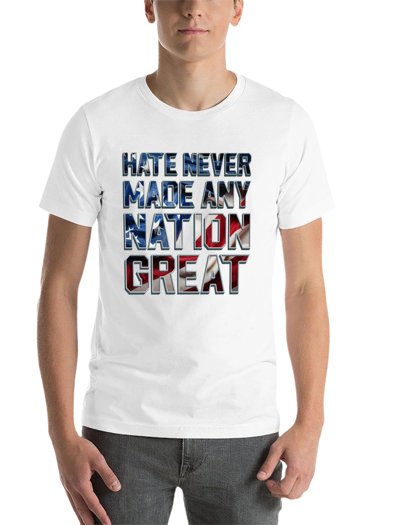 Black Hate Never Made Any Nation Great T-Shirt view 14