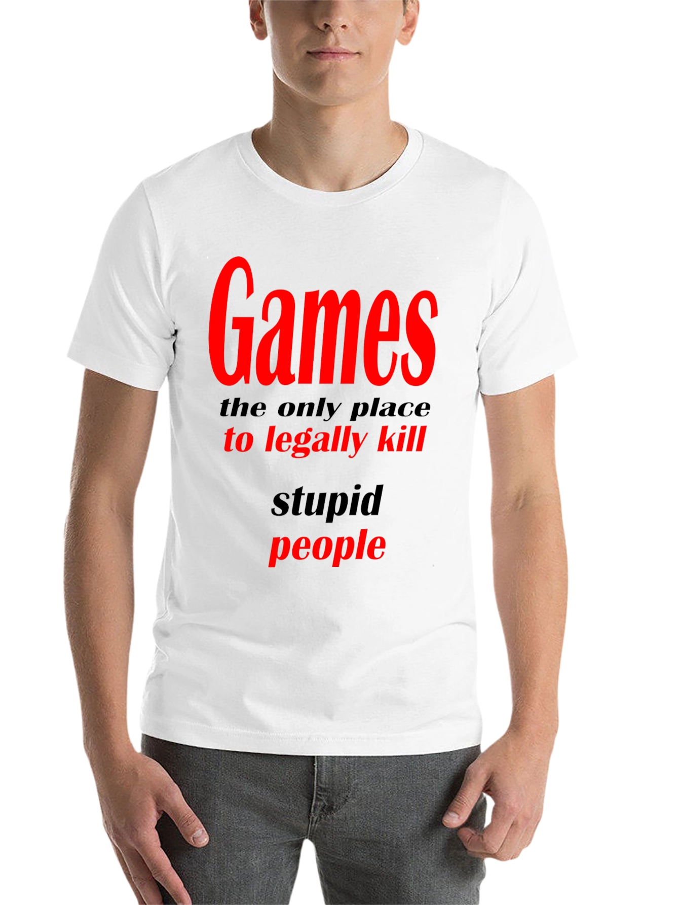 Black Games The Only Place To Legally Kill Graphic T-Shirt view 14