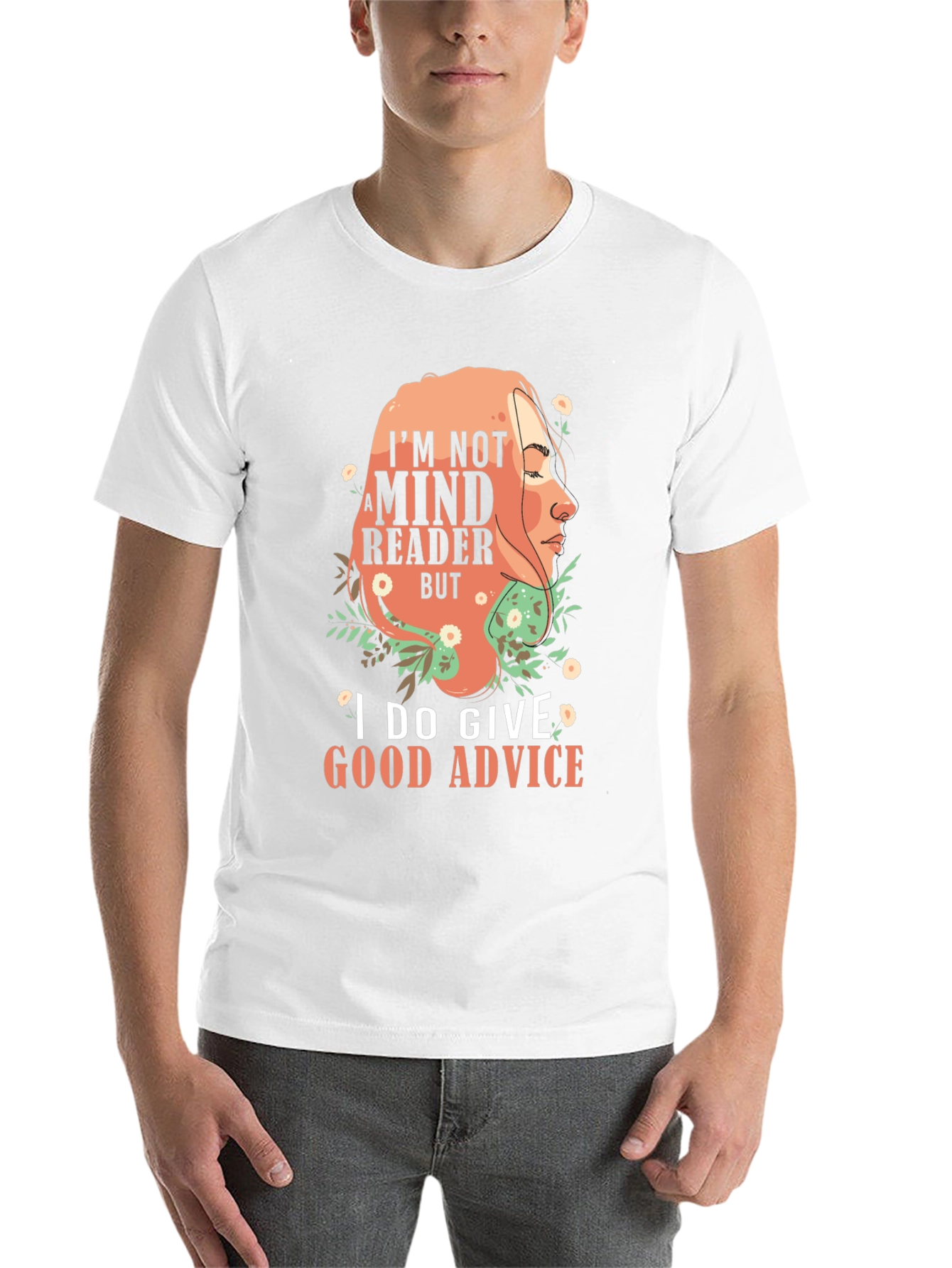 Black Mind Reader Advice Graphic Tee view 14