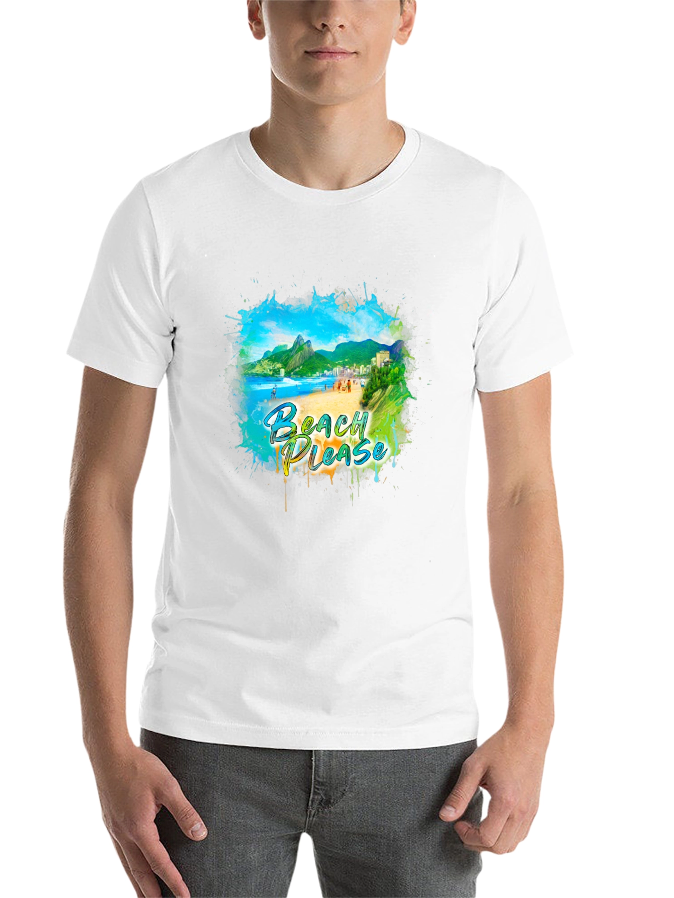 Black Beach Please Graphic Tee - Tropical Vibes view 14