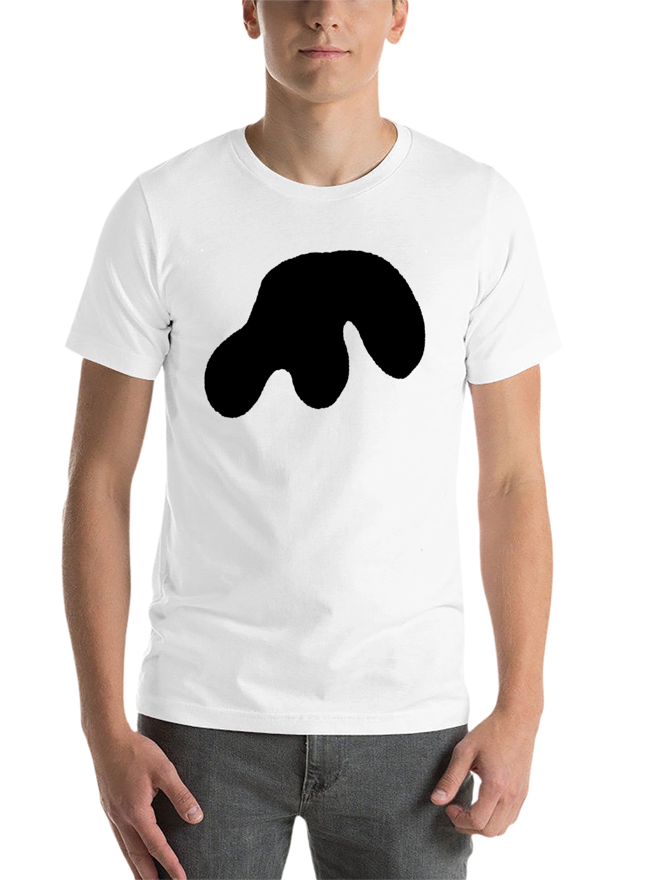 Black Bold Graphic Black T-Shirt for Men view 14