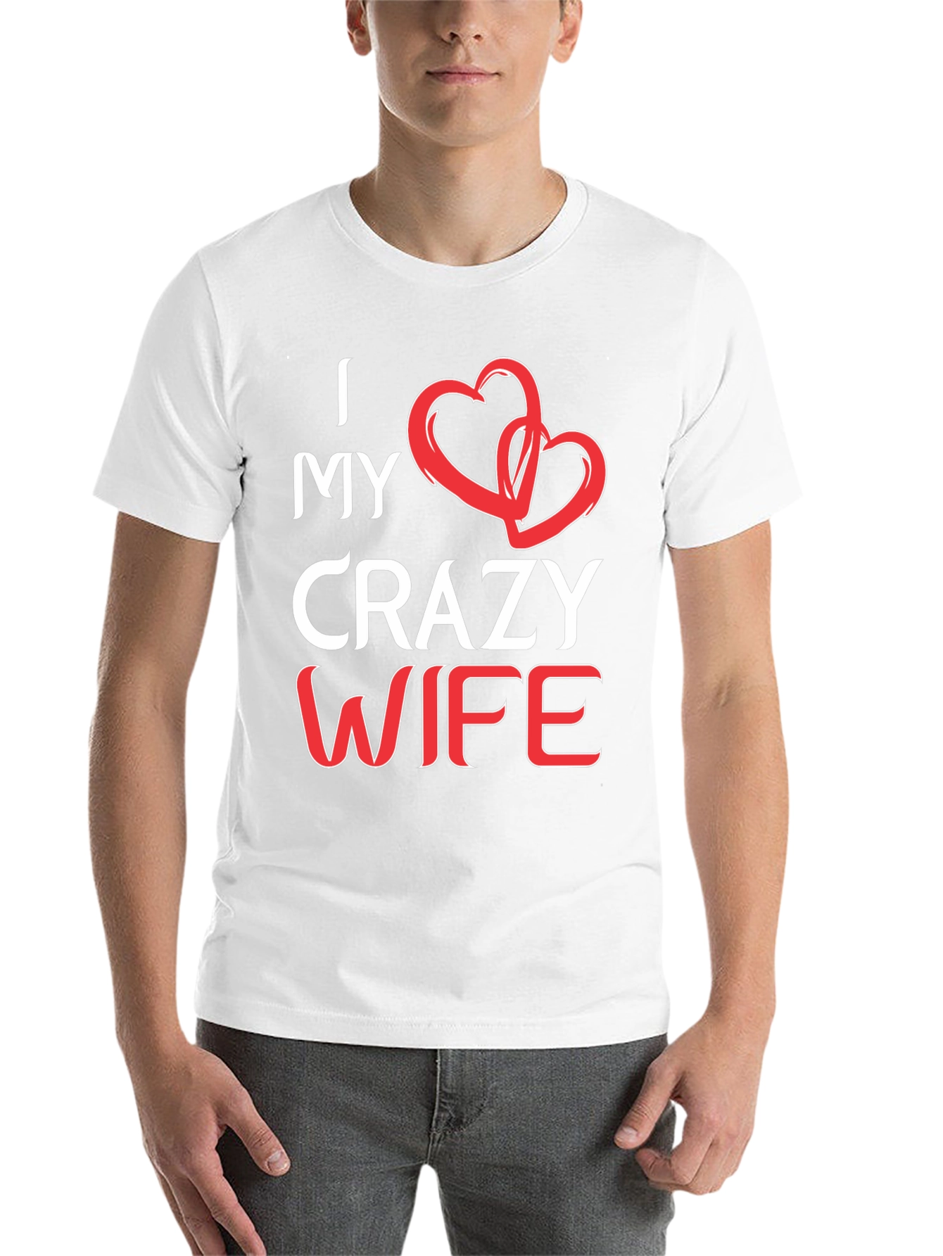 Black I Love My Crazy Wife Graphic Tee view 14